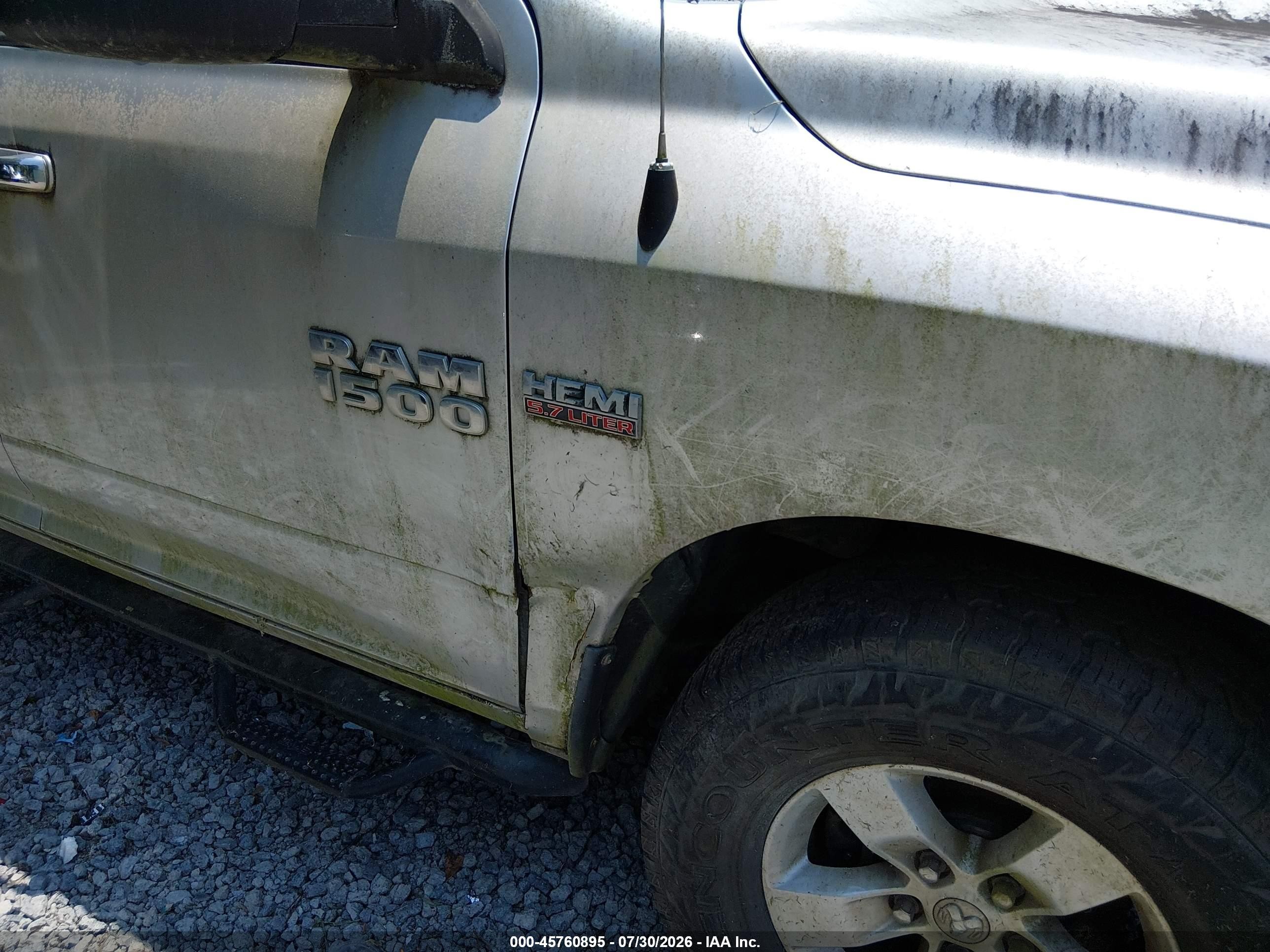 2014 Ram 1500 Slt Silver vin: 1C6RR7GT4ES294351