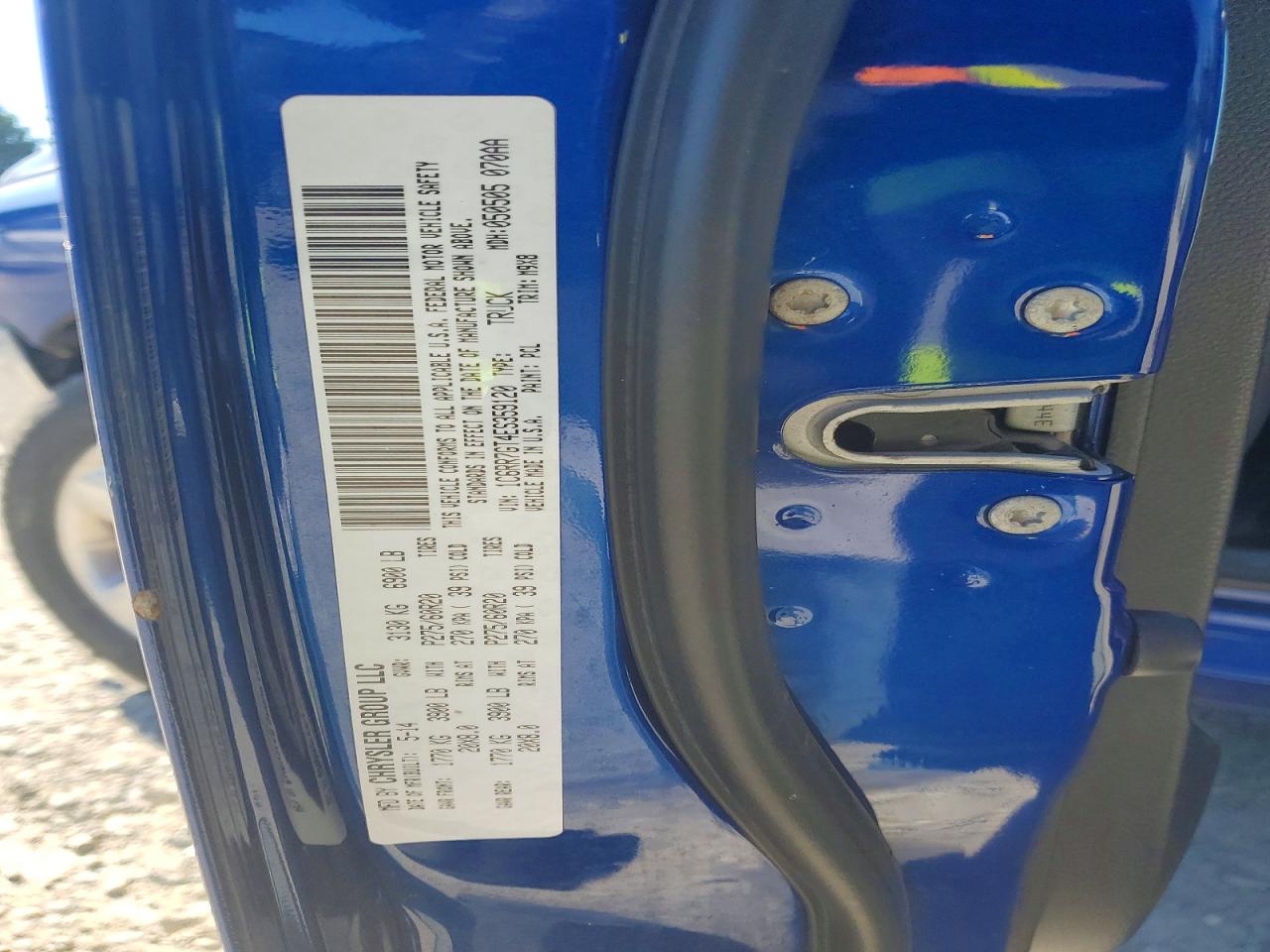 2014 Ram 1500 Slt Синий vin: 1C6RR7GT4ES359120
