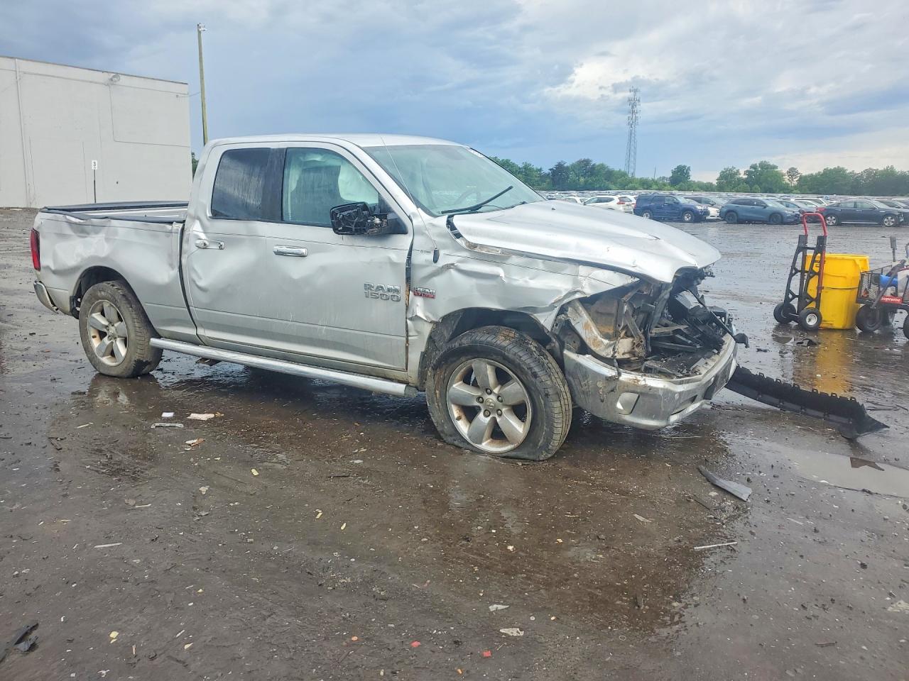 2014 Ram 1500 Slt Silver vin: 1C6RR7GT4ES436701
