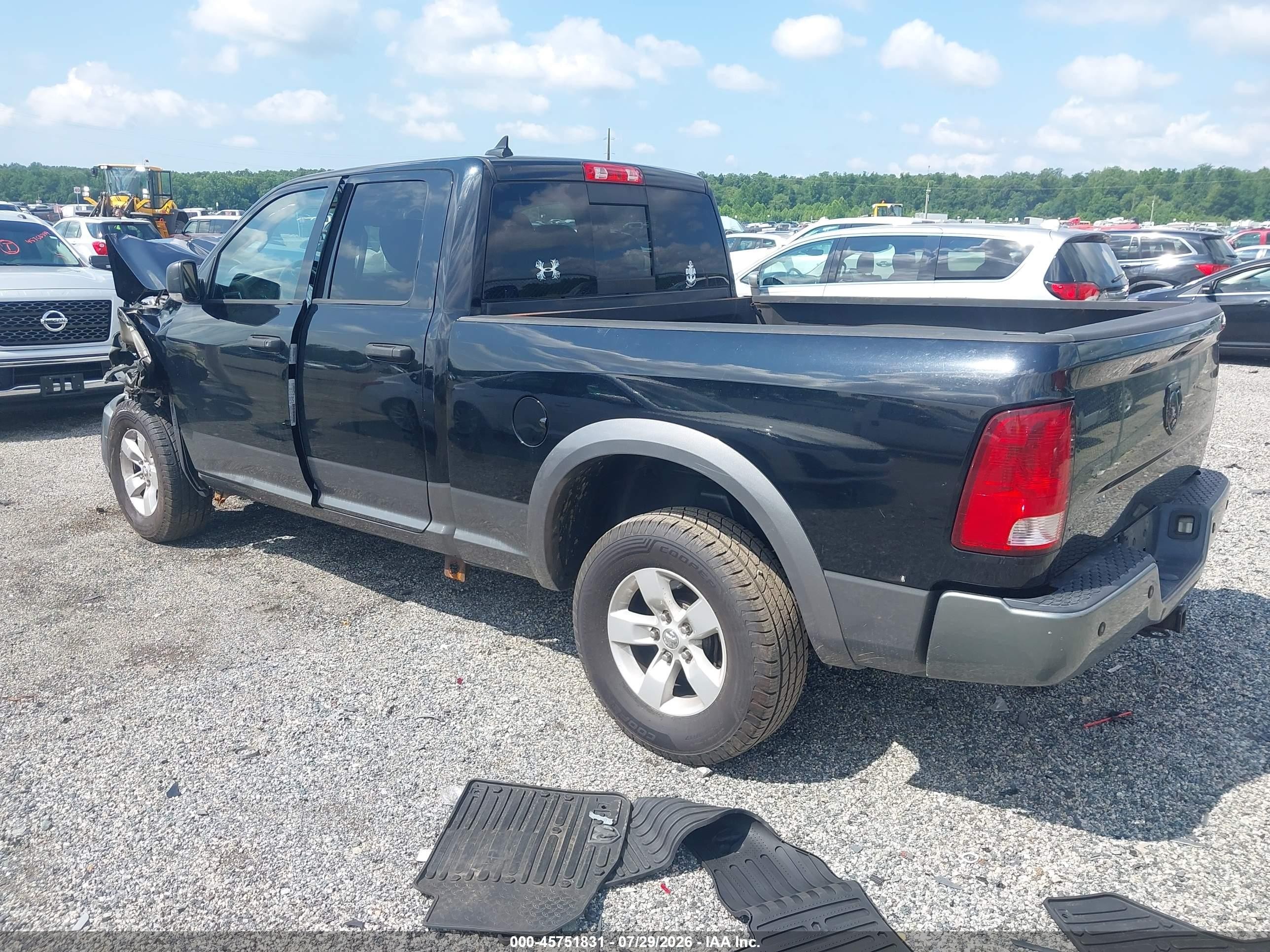 2013 Ram 1500 Outdoorsman Black vin: 1C6RR7GT5DS556926