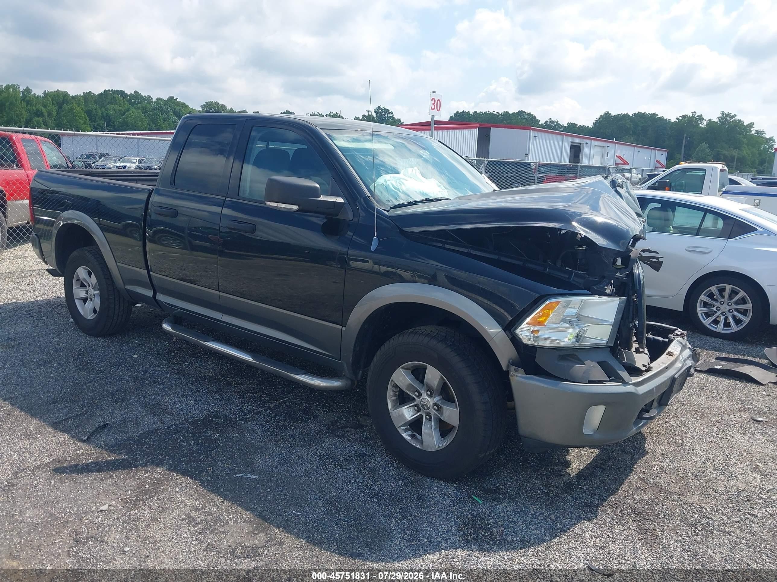 2013 Ram 1500 Outdoorsman Black vin: 1C6RR7GT5DS556926