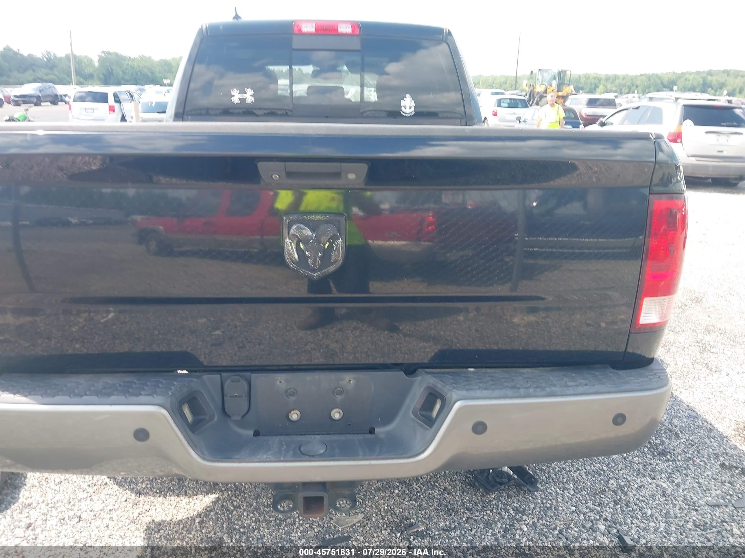 2013 Ram 1500 Outdoorsman Black vin: 1C6RR7GT5DS556926