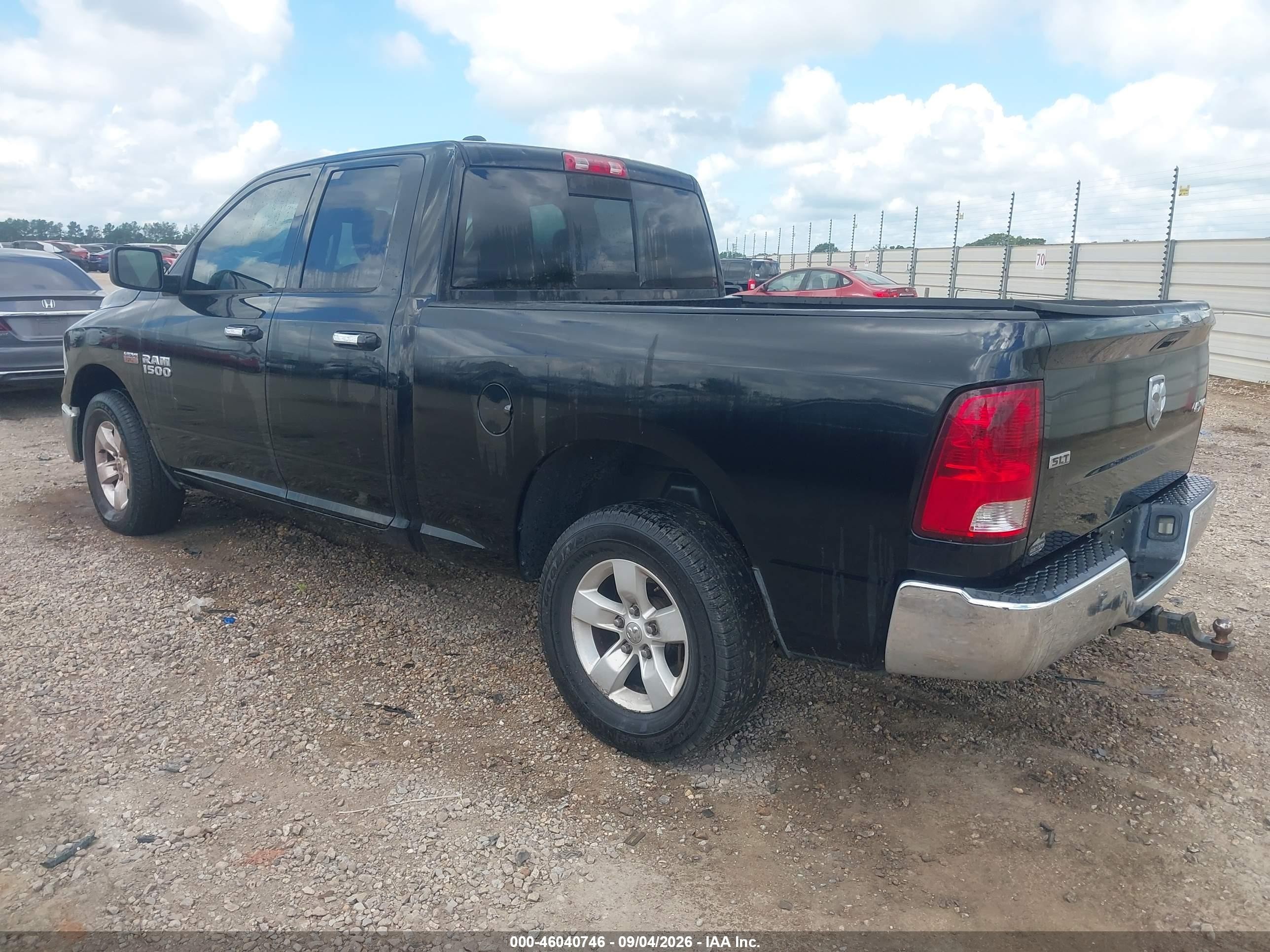 2013 Ram 1500 Slt Black vin: 1C6RR7GT5DS609639