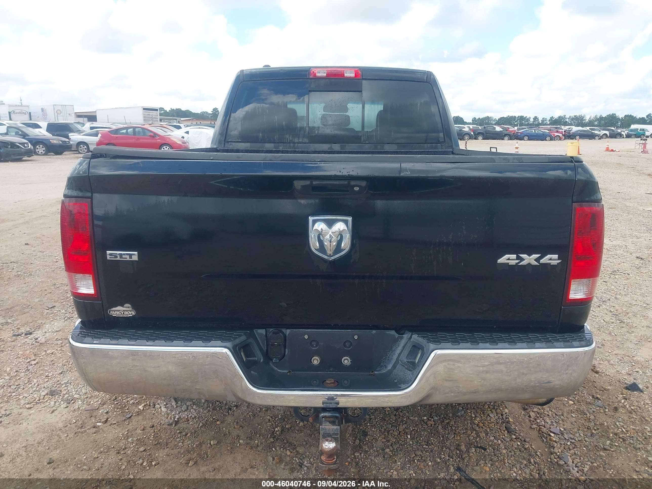 2013 Ram 1500 Slt Black vin: 1C6RR7GT5DS609639