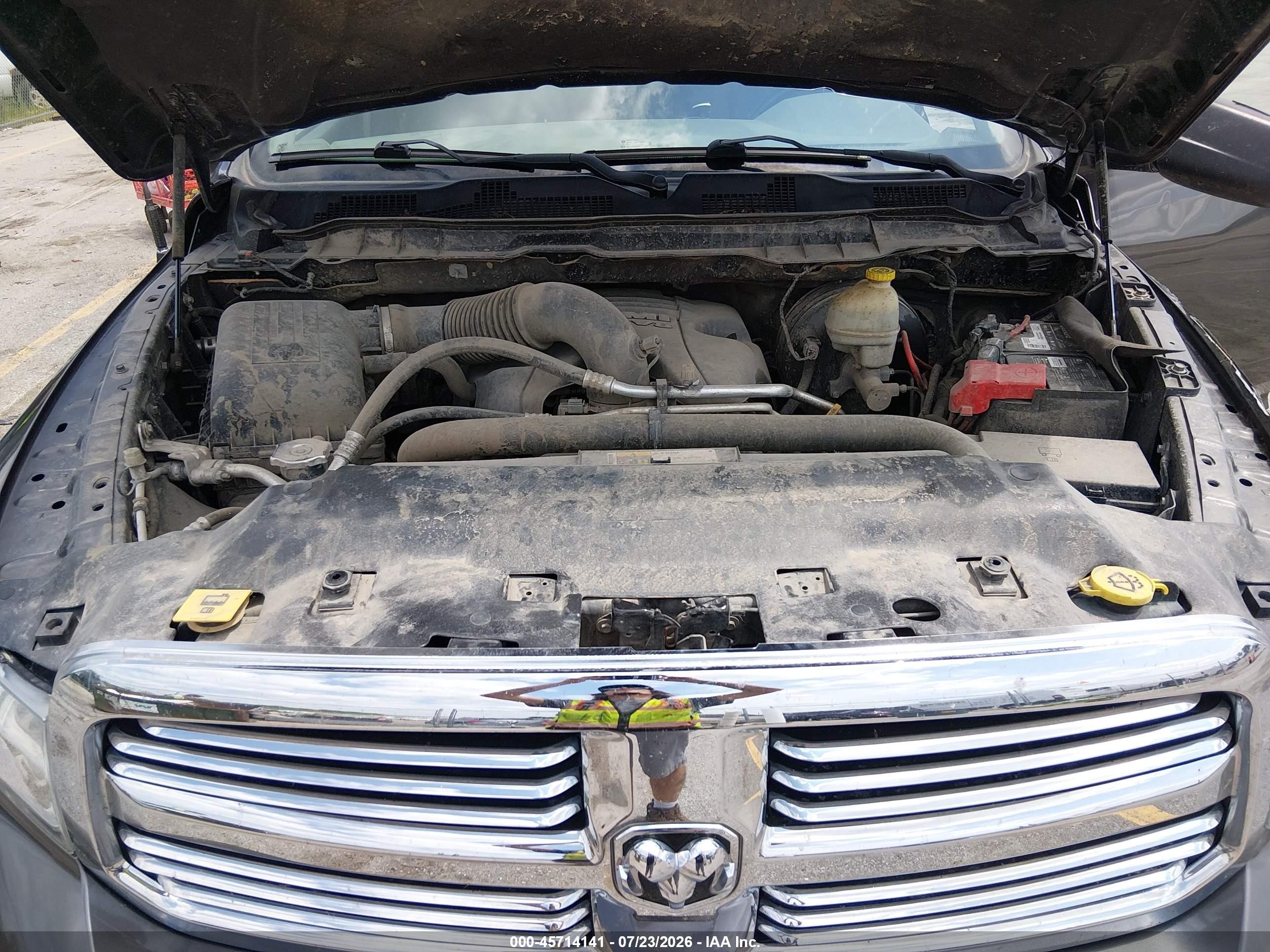 2014 Ram 1500 Big Horn/lone Star/outdoorsman/slt Gray vin: 1C6RR7GT5ES288557