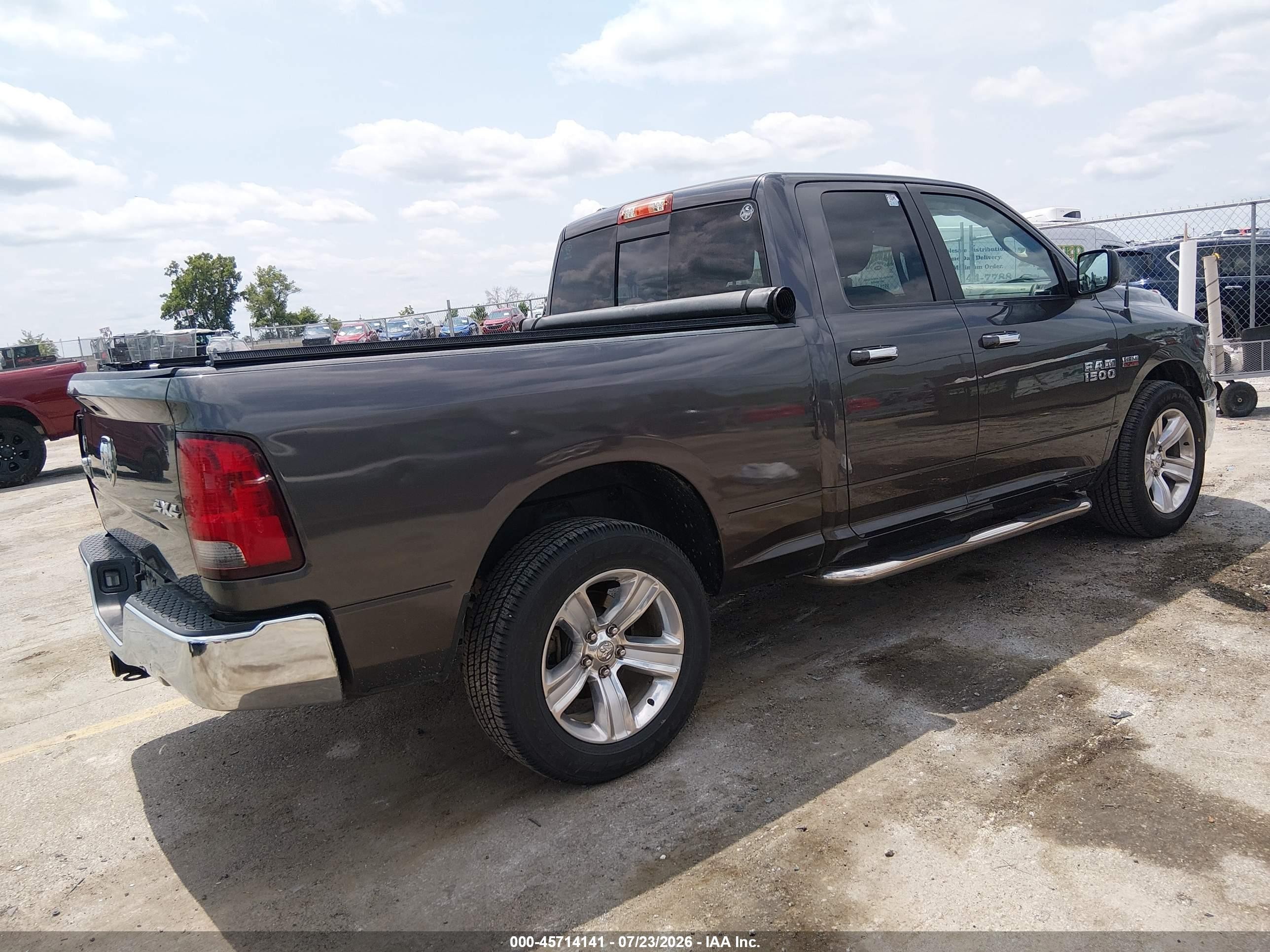 2014 Ram 1500 Big Horn/lone Star/outdoorsman/slt Gray vin: 1C6RR7GT5ES288557