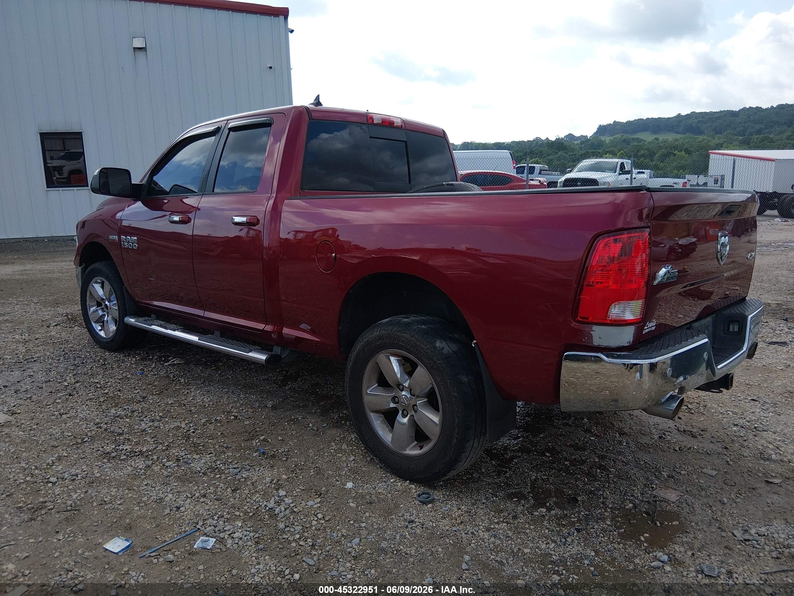 2014 Ram 1500 Big Horn Red vin: 1C6RR7GT5ES313831