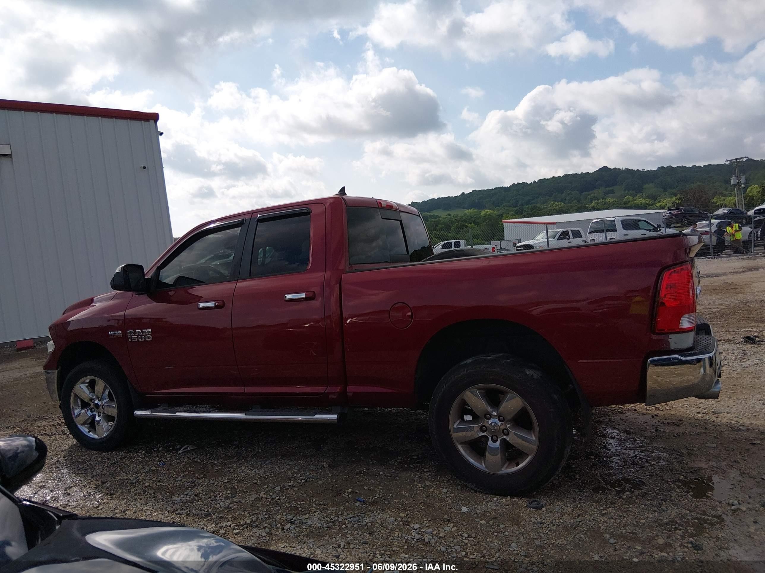 2014 Ram 1500 Big Horn Red vin: 1C6RR7GT5ES313831
