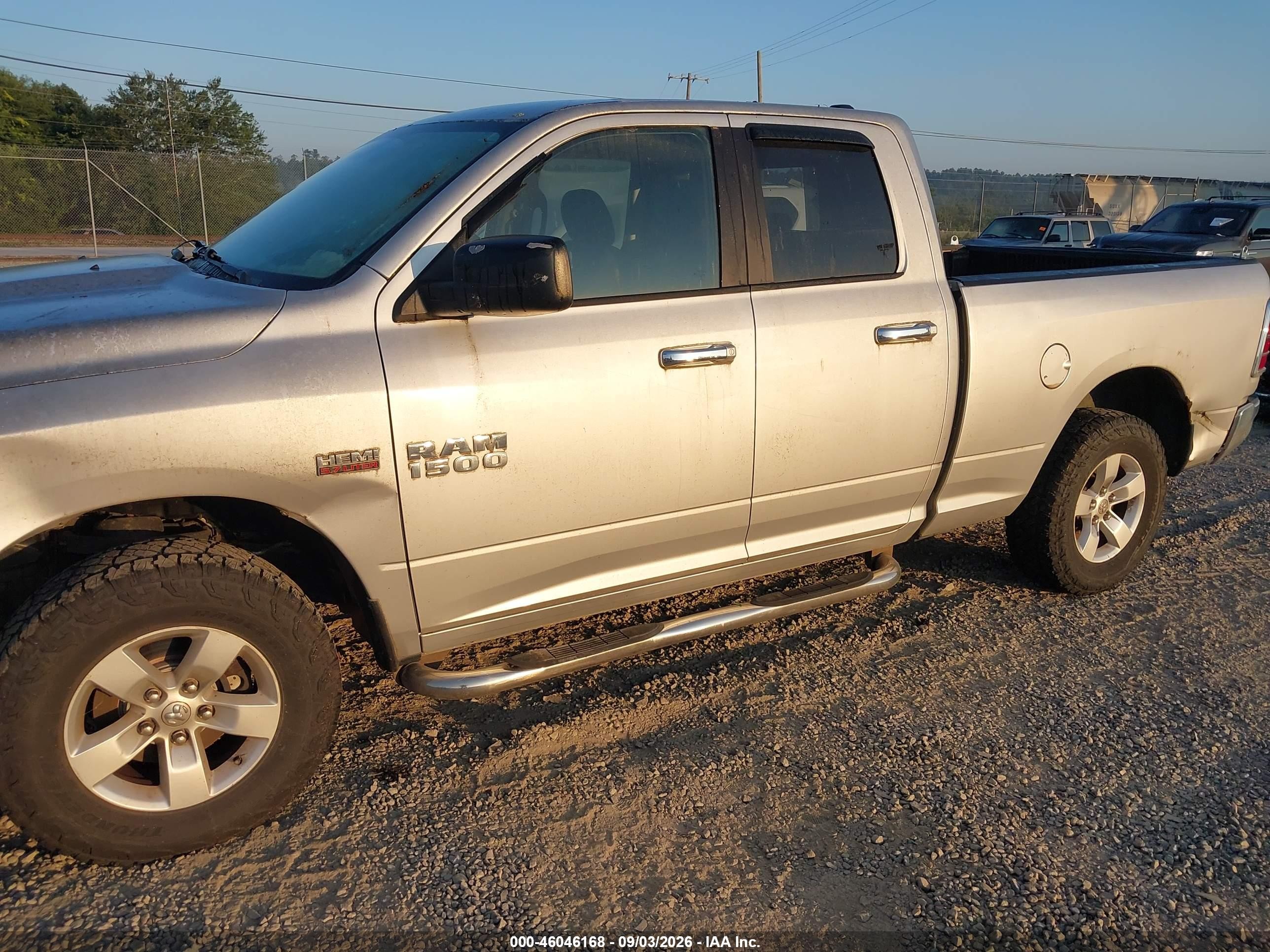 2014 Ram 1500 Slt Silver vin: 1C6RR7GT5ES359188