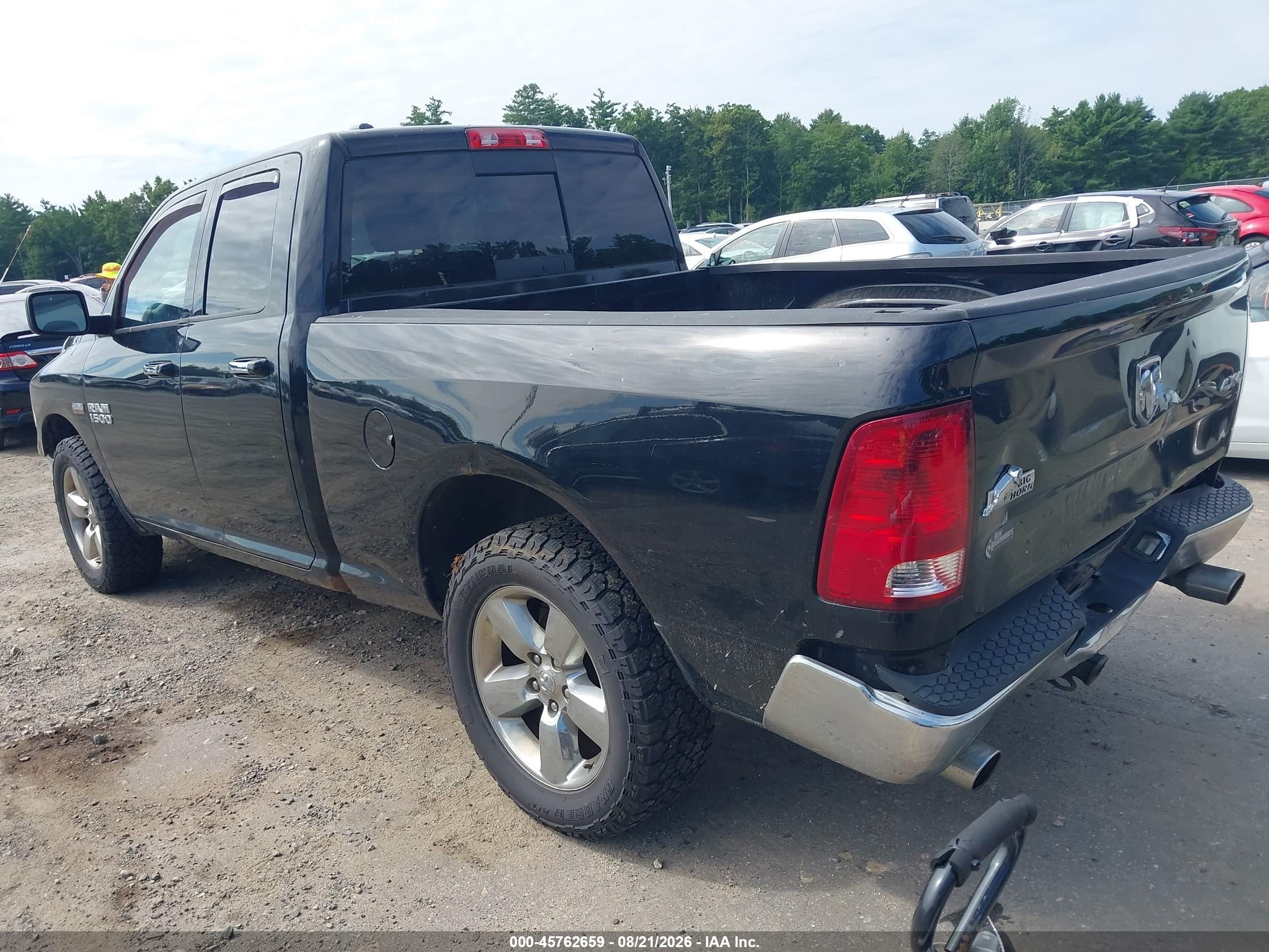 2015 Ram 1500 Big Horn Black vin: 1C6RR7GT5FS593803