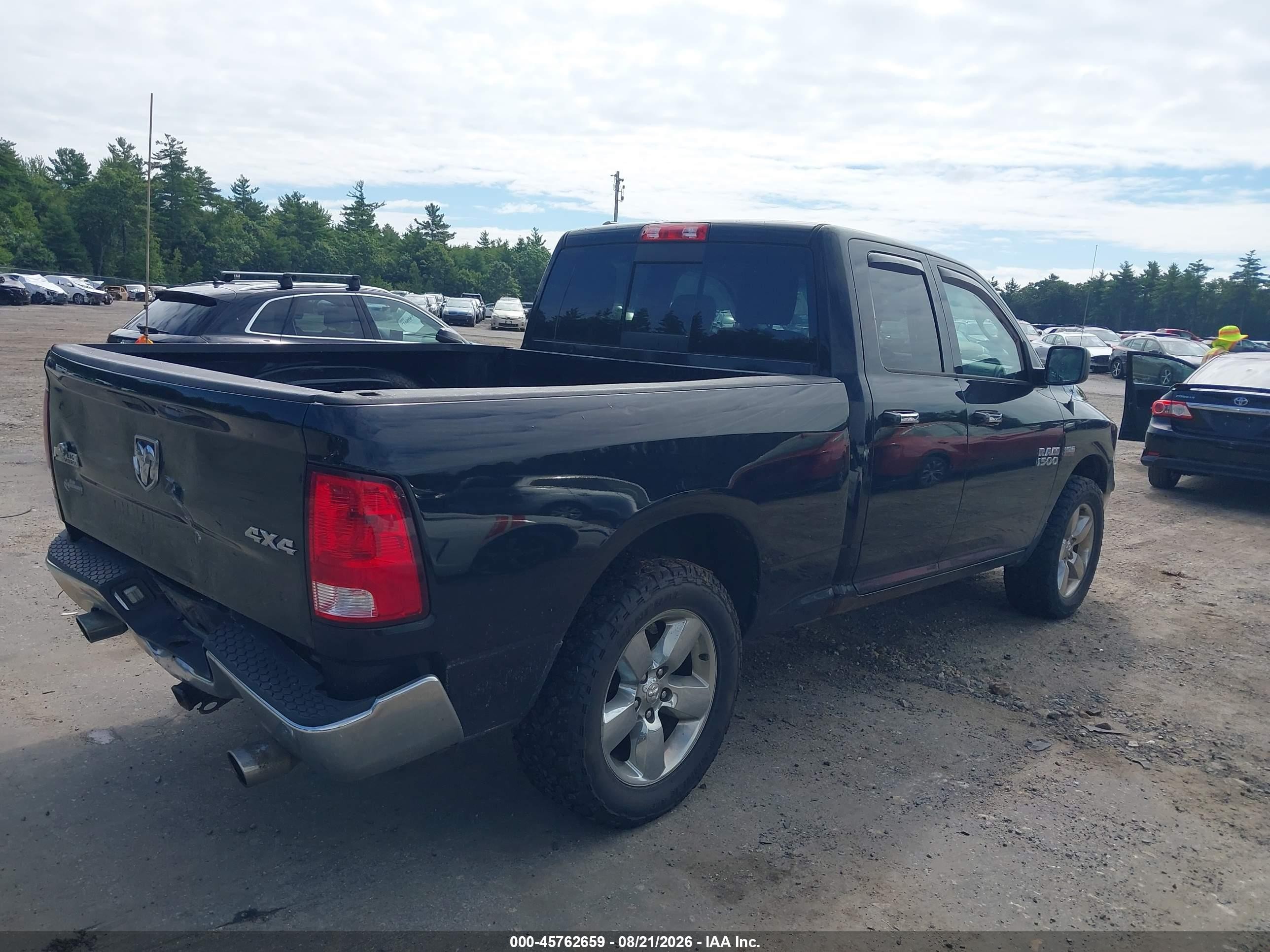 2015 Ram 1500 Big Horn Black vin: 1C6RR7GT5FS593803