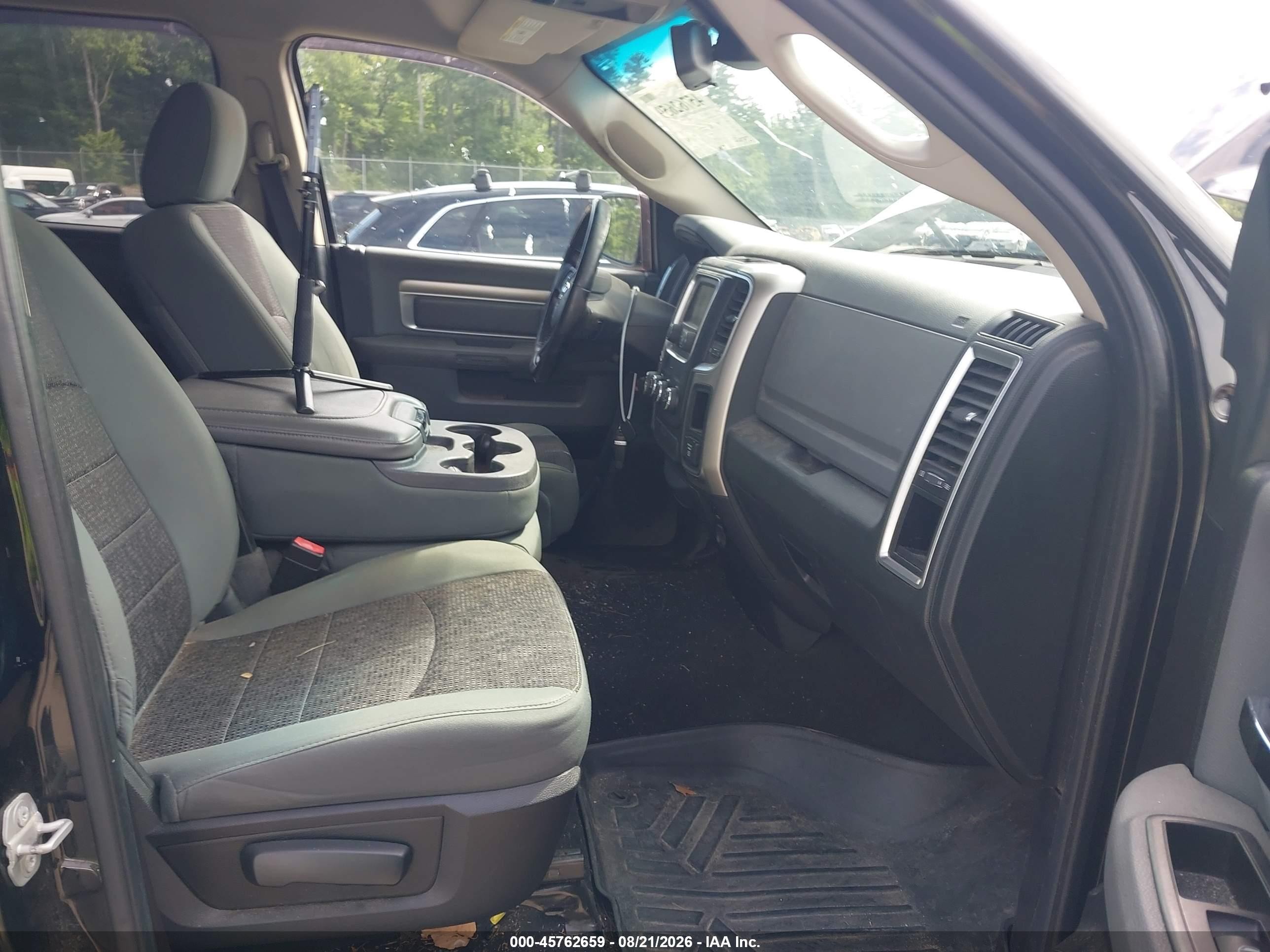 2015 Ram 1500 Big Horn Black vin: 1C6RR7GT5FS593803