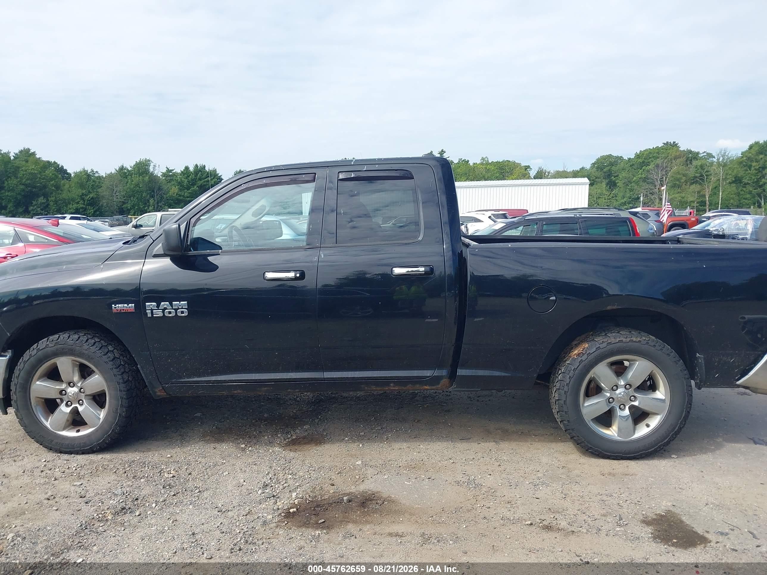 2015 Ram 1500 Big Horn Black vin: 1C6RR7GT5FS593803