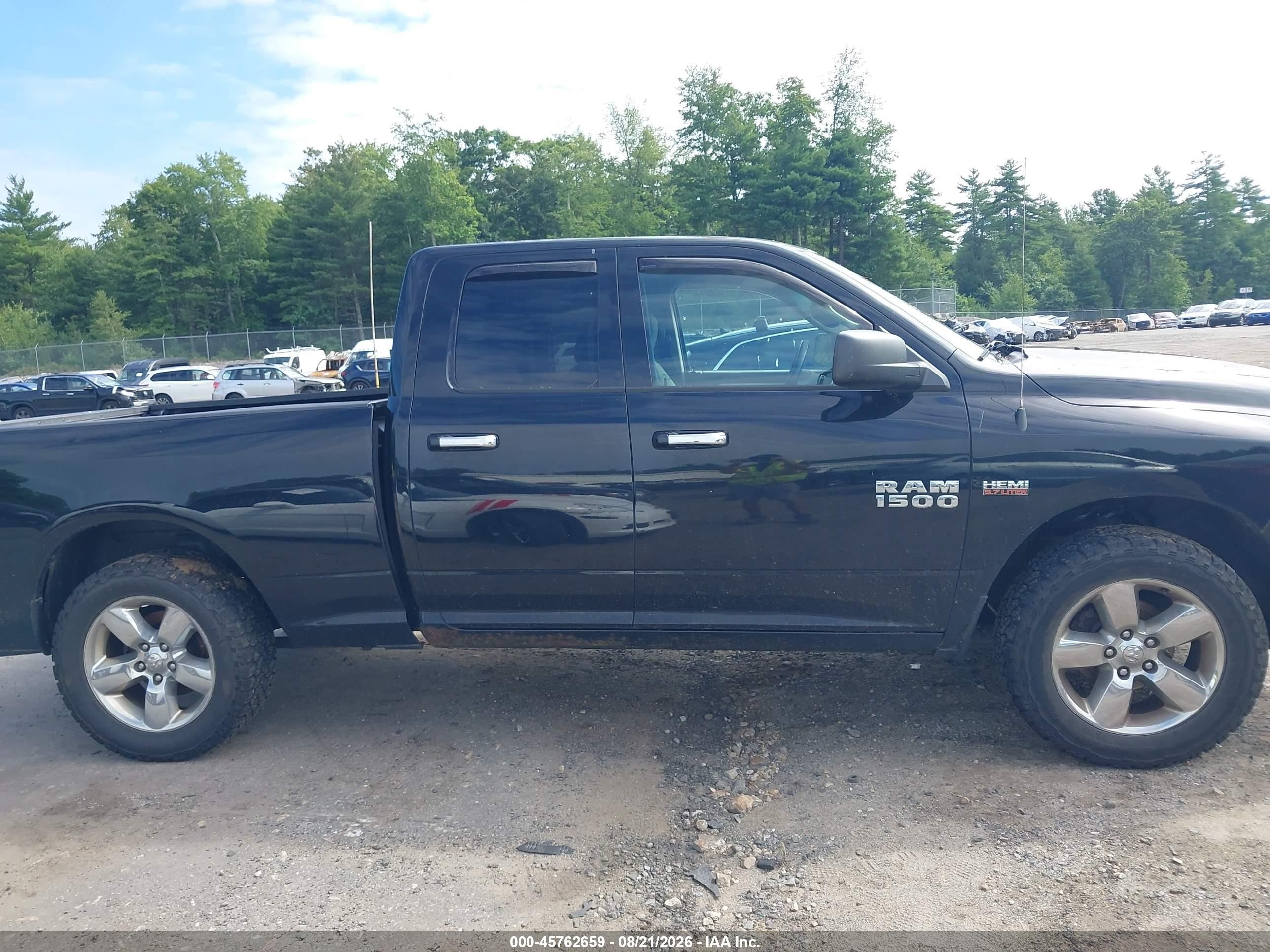 2015 Ram 1500 Big Horn Black vin: 1C6RR7GT5FS593803