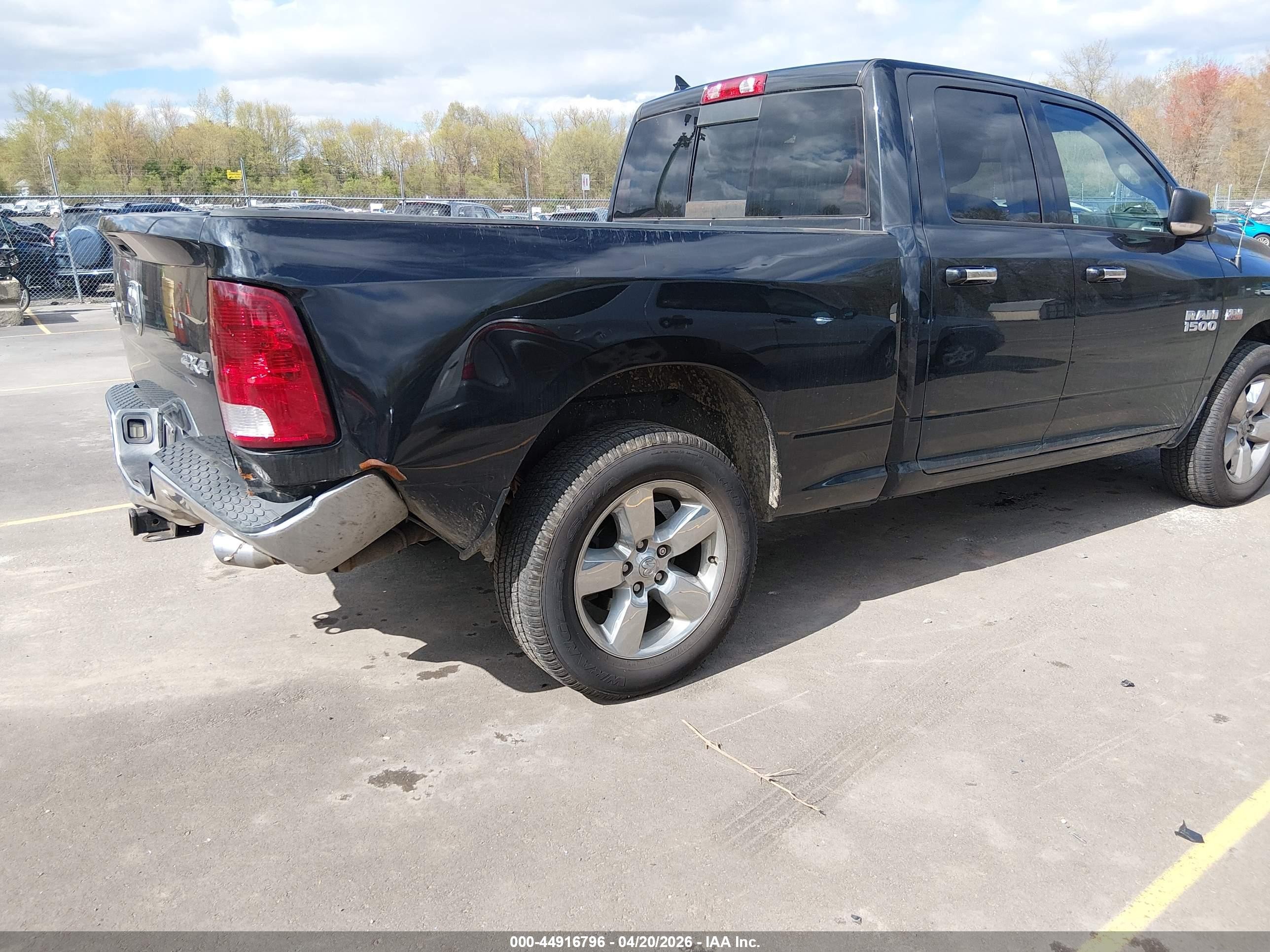 2015 Ram 1500 Big Horn Black vin: 1C6RR7GT5FS767045
