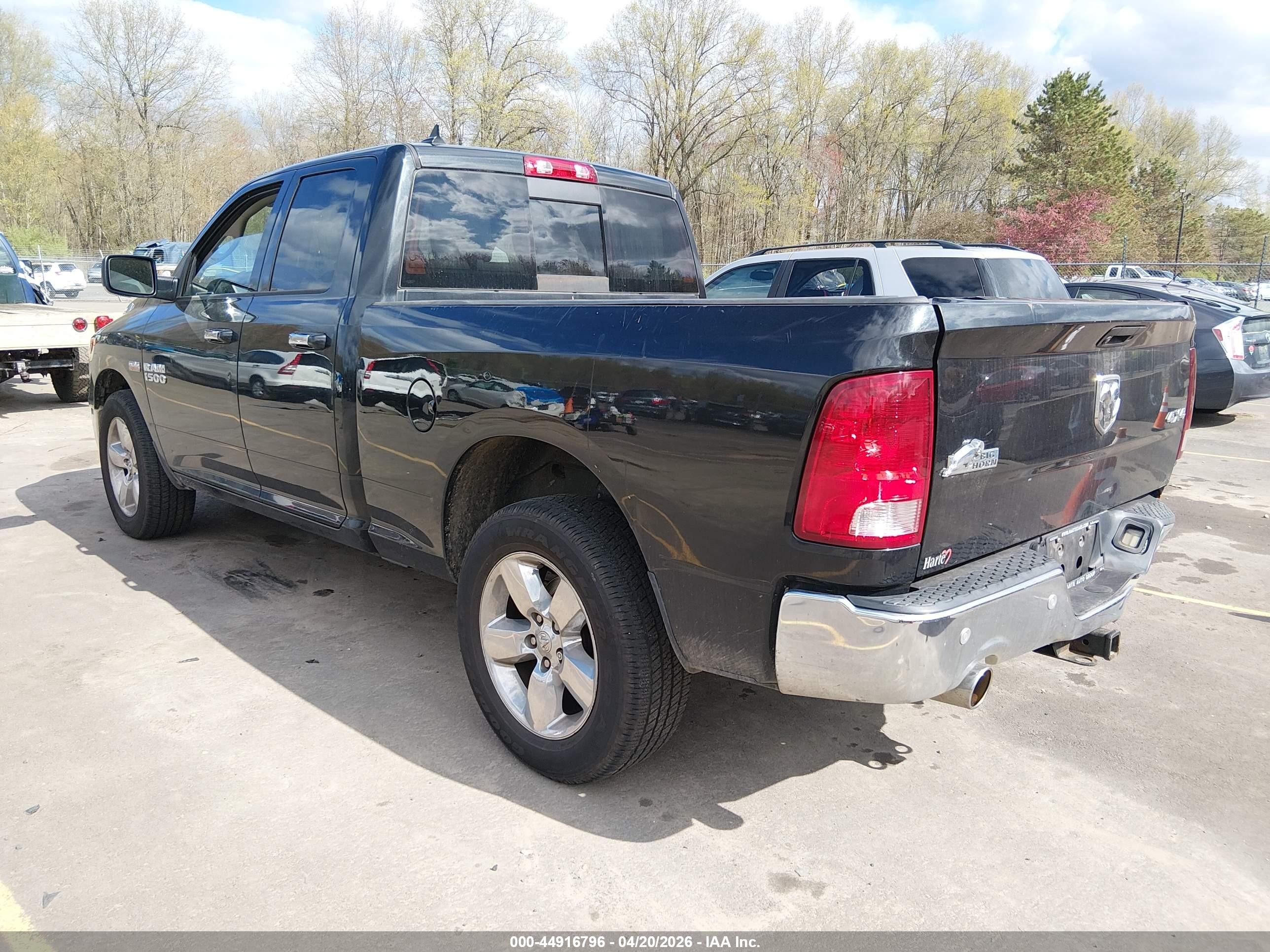 2015 Ram 1500 Big Horn Black vin: 1C6RR7GT5FS767045
