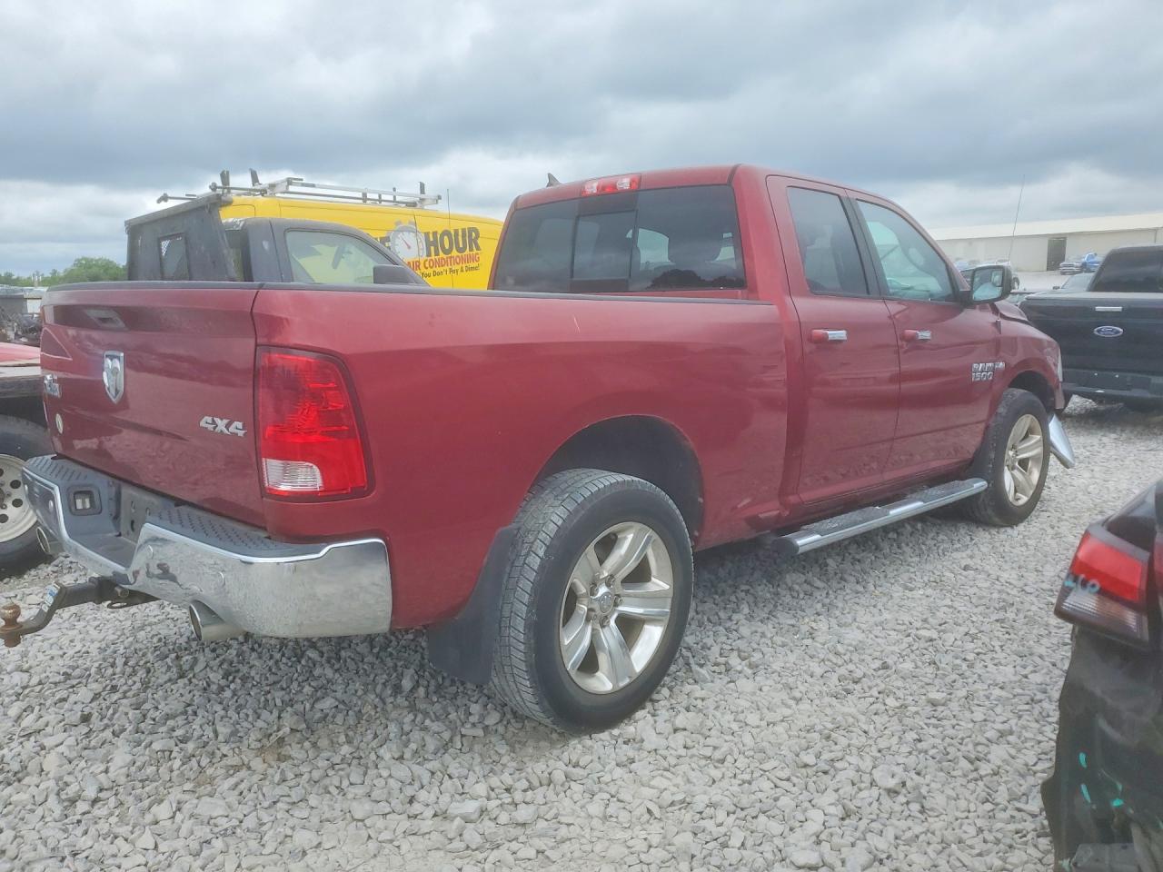 2014 Ram 1500 Slt Red vin: 1C6RR7GT6ES253557