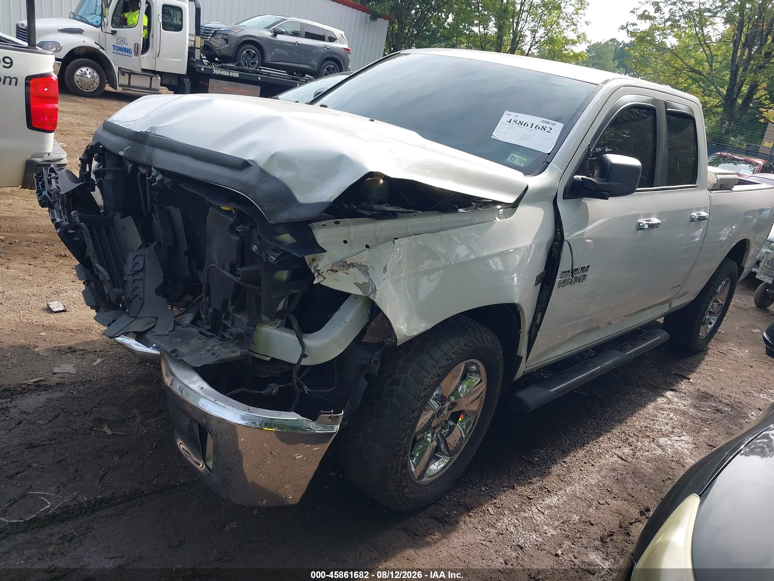2015 Ram 1500 Big Horn Белый vin: 1C6RR7GT6FS764221