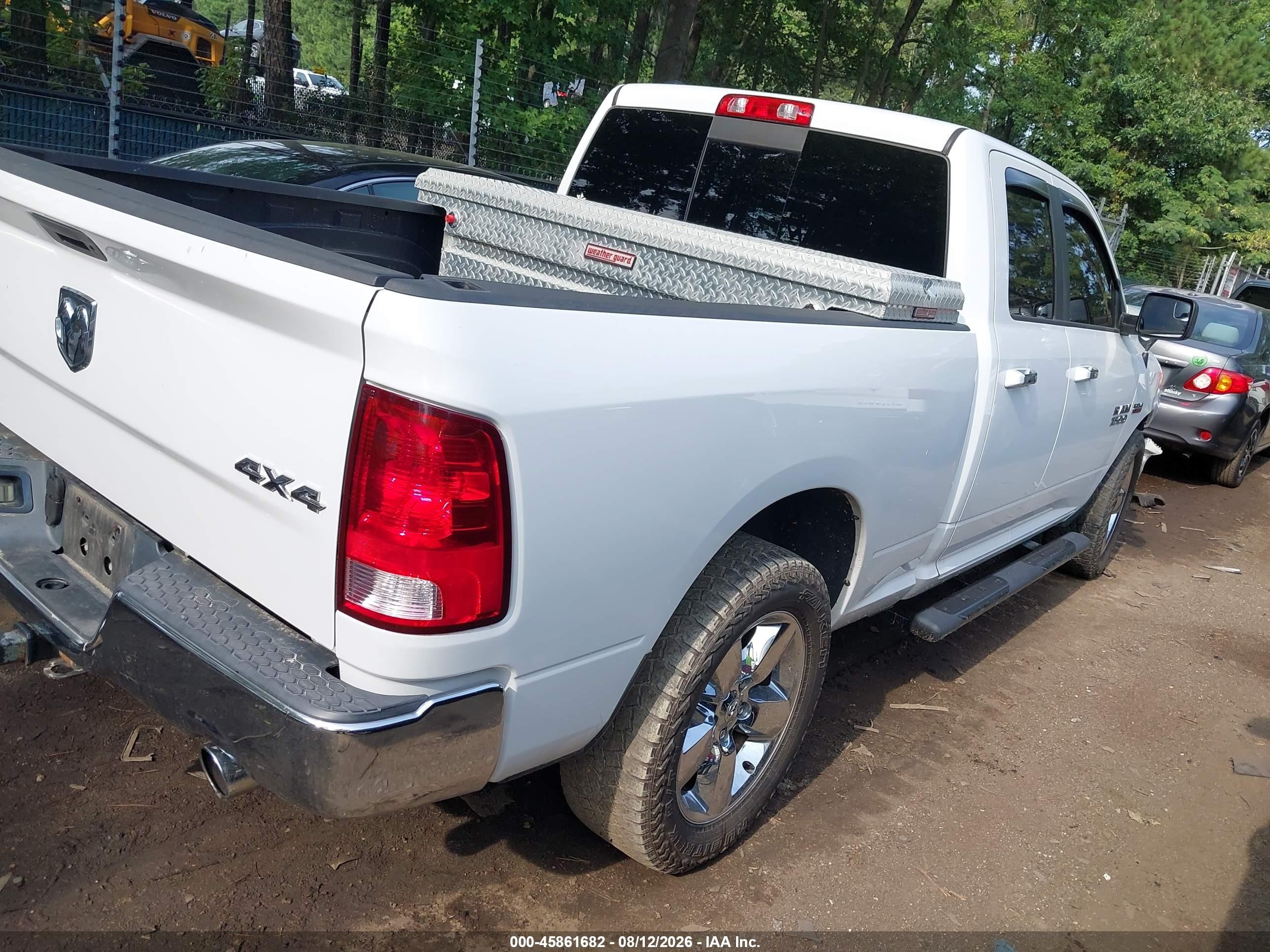 2015 Ram 1500 Big Horn Белый vin: 1C6RR7GT6FS764221