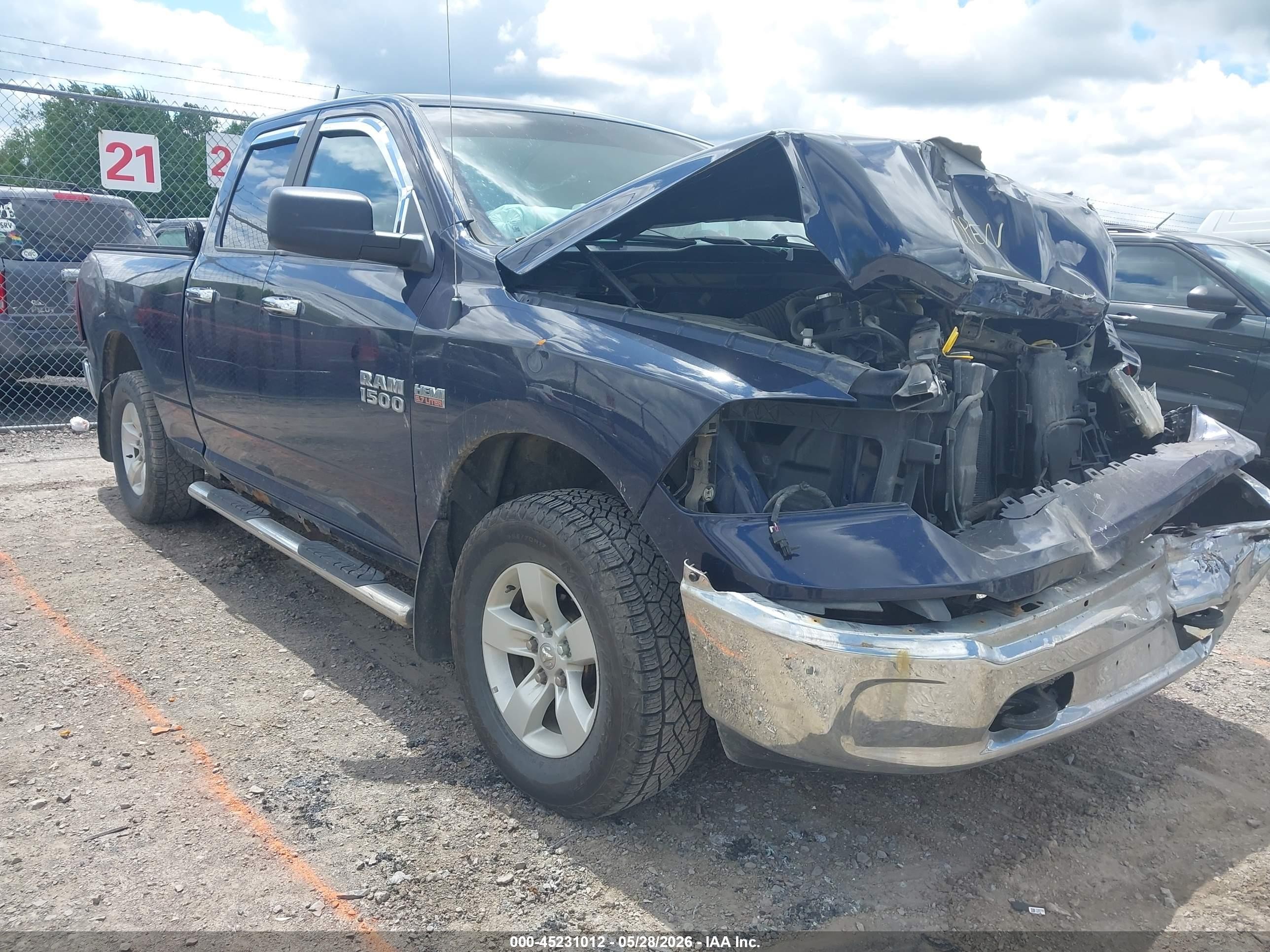2018 Ram 1500 Slt  4x4 6'4 Box Dark Blue vin: 1C6RR7GT6JS115396