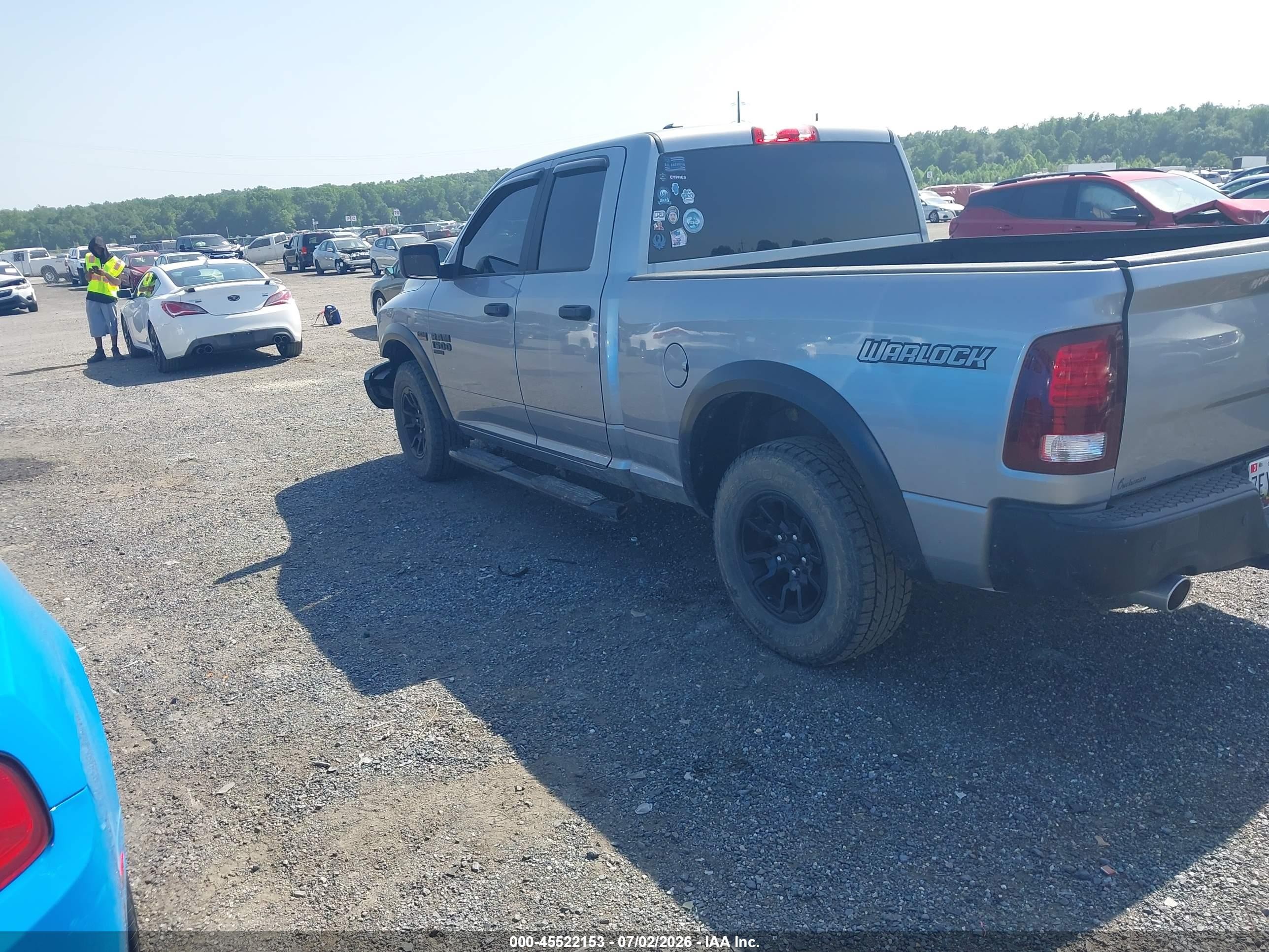 2021 Ram 1500 Classic Warlock  4x4 6'4 Box Серый vin: 1C6RR7GT6MS581009