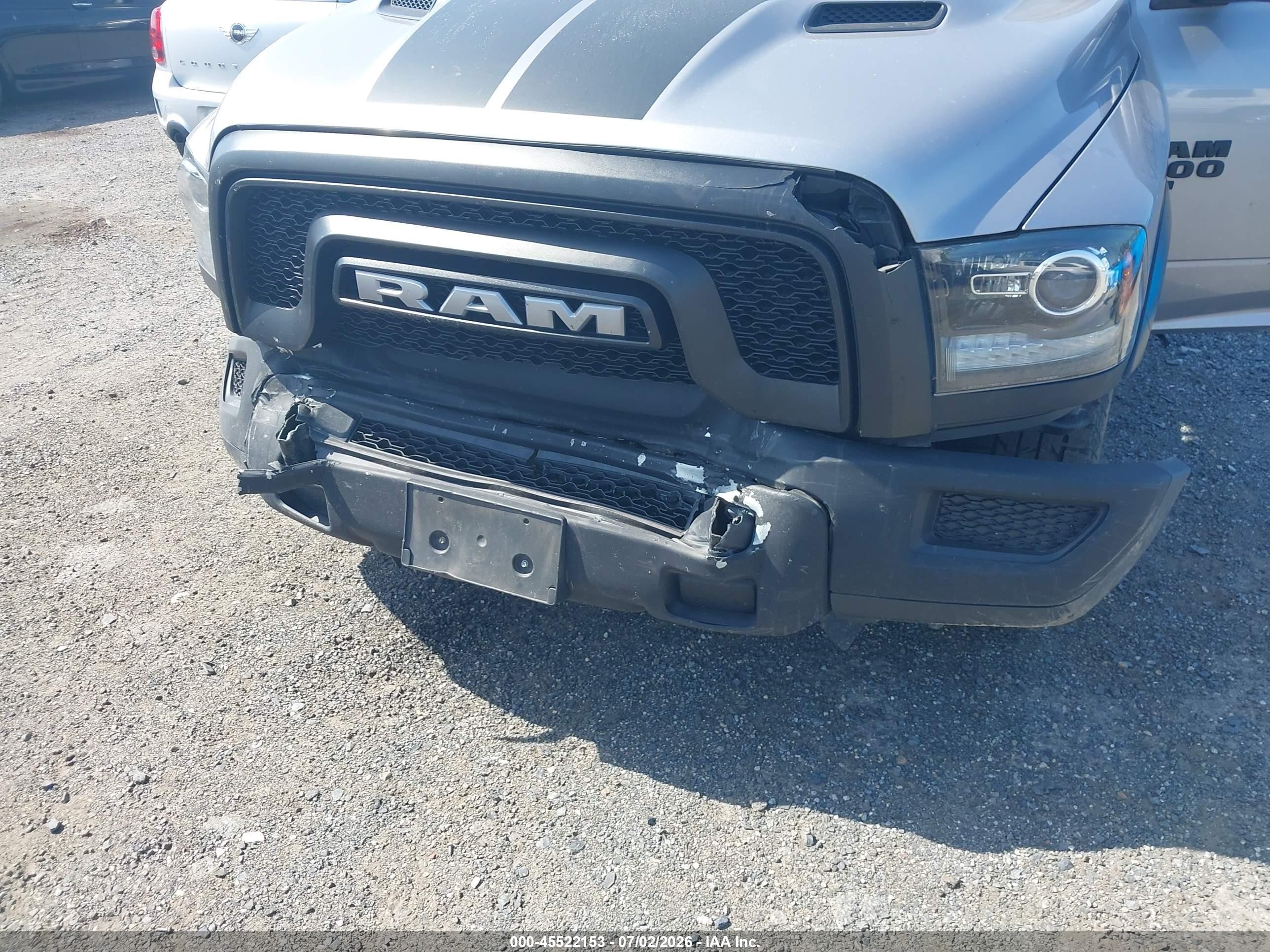 2021 Ram 1500 Classic Warlock  4x4 6'4 Box Серый vin: 1C6RR7GT6MS581009