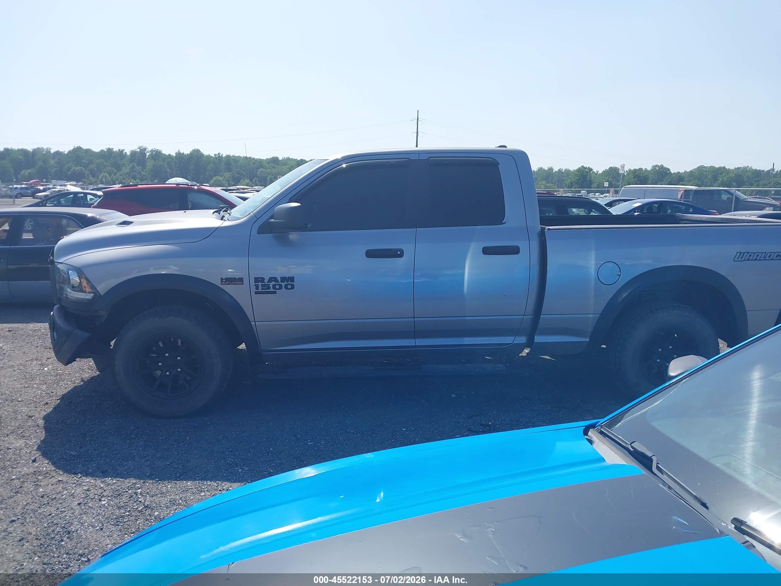 2021 Ram 1500 Classic Warlock  4x4 6'4 Box Серый vin: 1C6RR7GT6MS581009