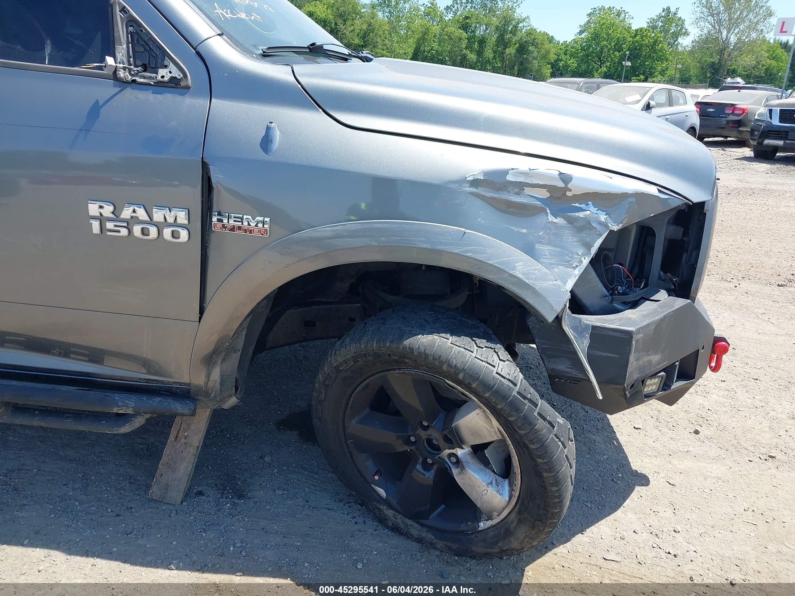2013 Ram 1500 Outdoorsman Gray vin: 1C6RR7GT7DS584873