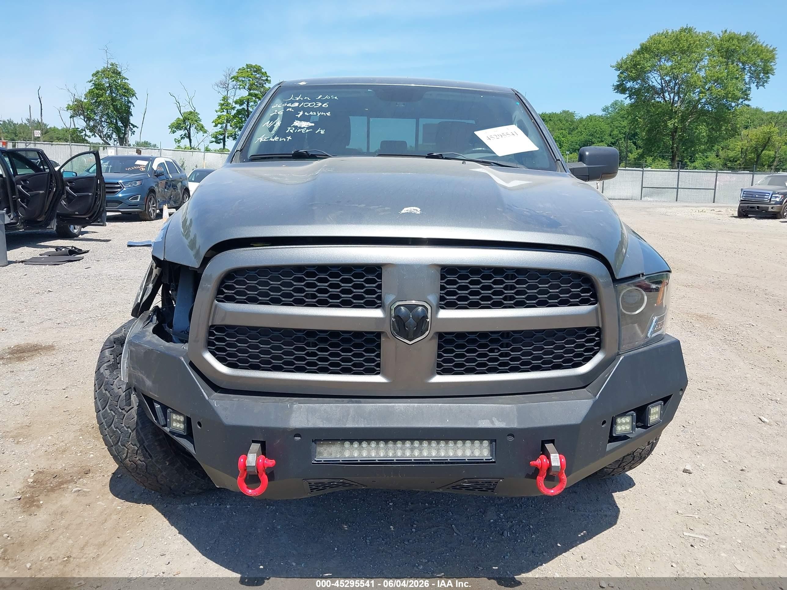 2013 Ram 1500 Outdoorsman Gray vin: 1C6RR7GT7DS584873