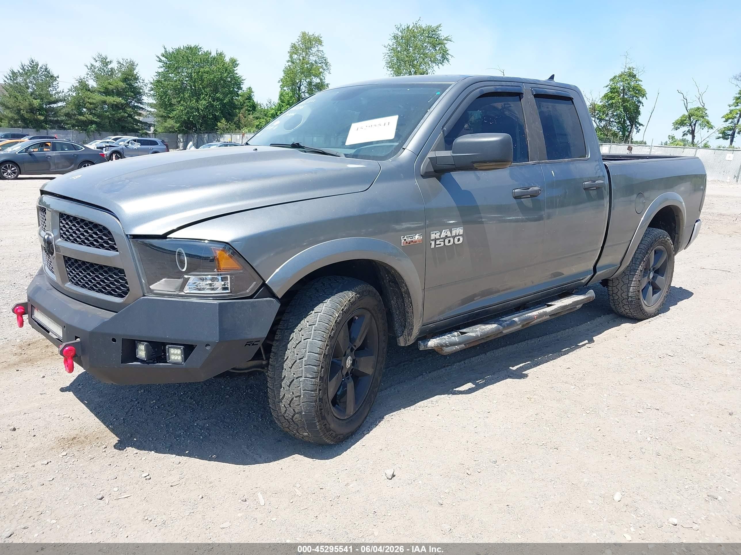 2013 Ram 1500 Outdoorsman Gray vin: 1C6RR7GT7DS584873