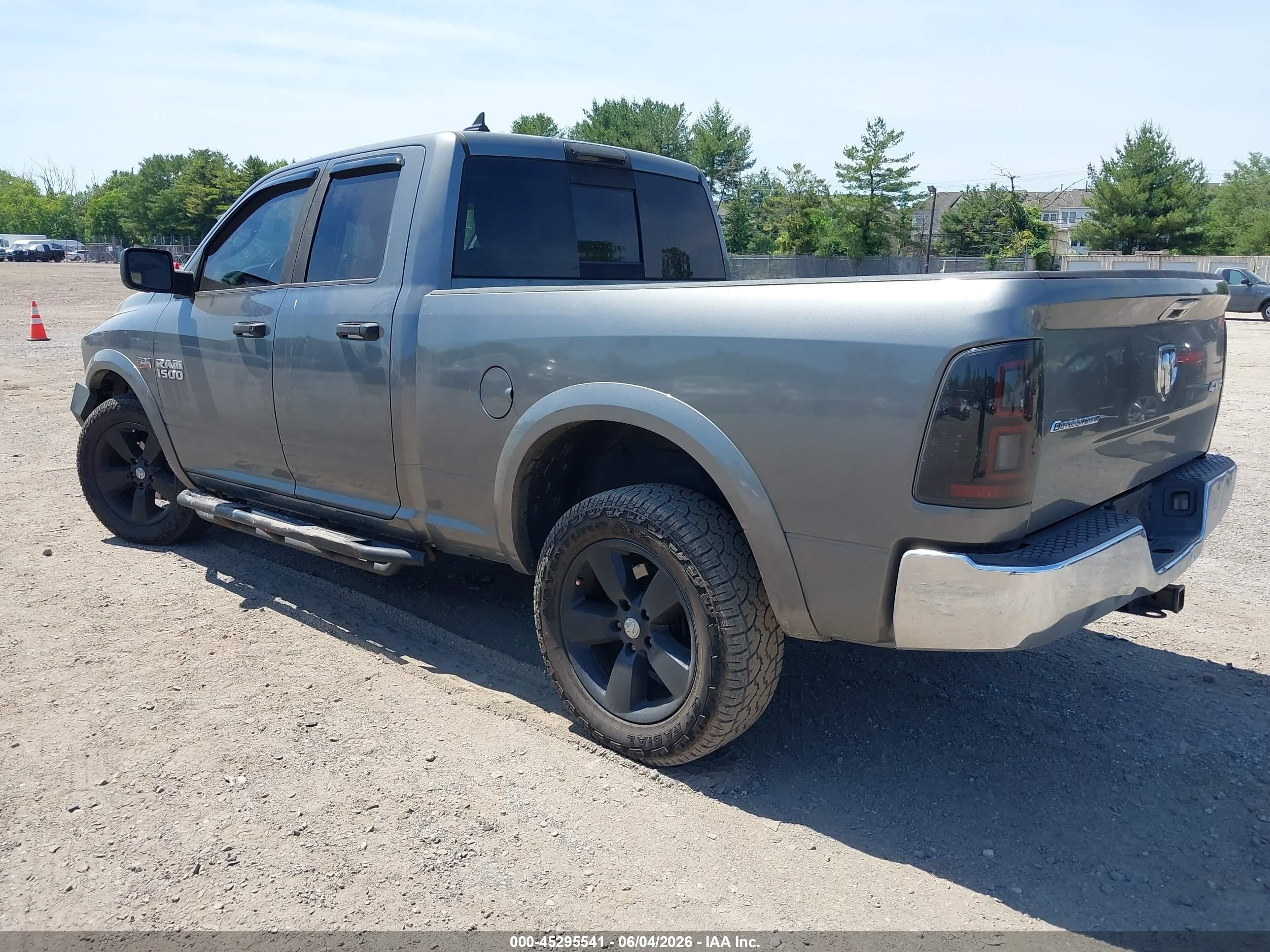 2013 Ram 1500 Outdoorsman Gray vin: 1C6RR7GT7DS584873