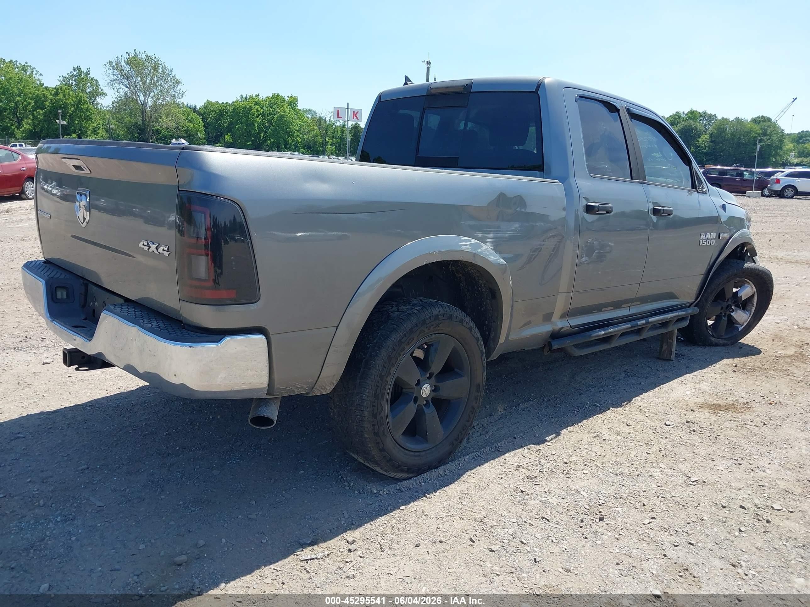2013 Ram 1500 Outdoorsman Gray vin: 1C6RR7GT7DS584873
