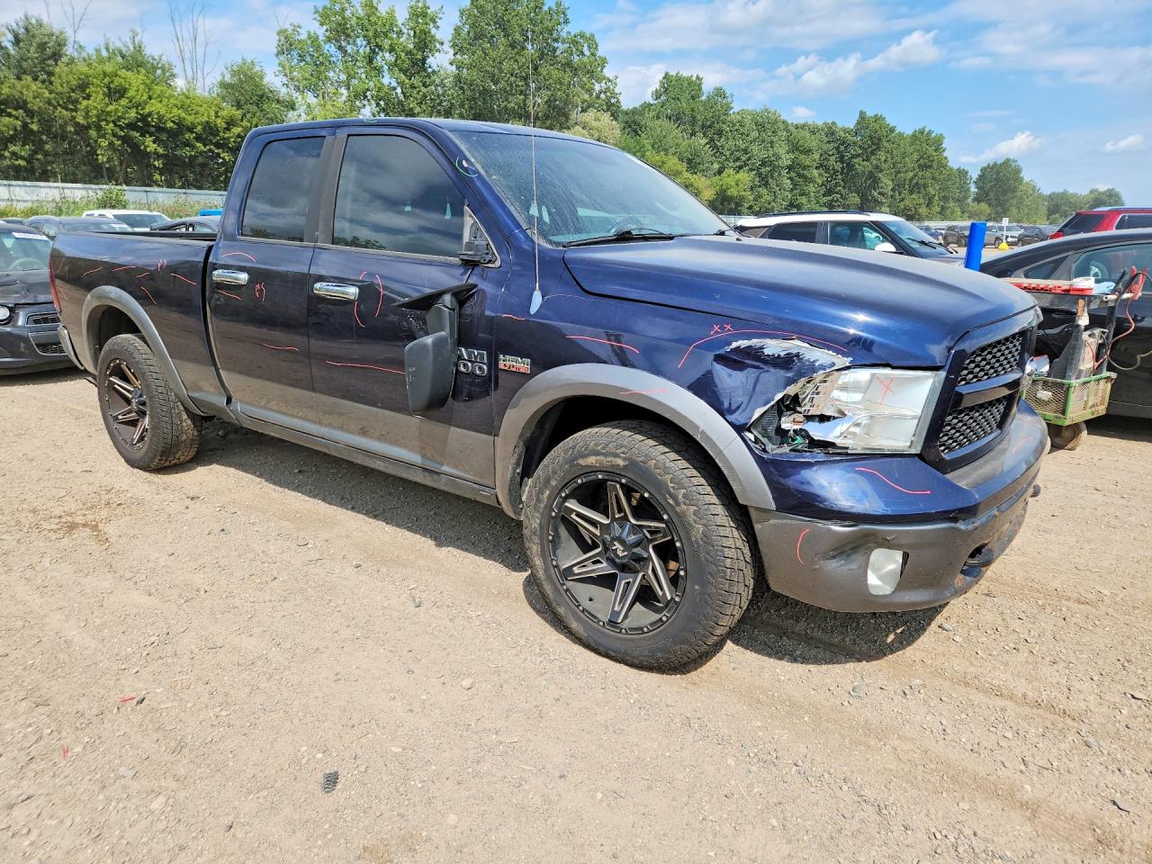 2013 Ram 1500 Slt Blue vin: 1C6RR7GT7DS587501