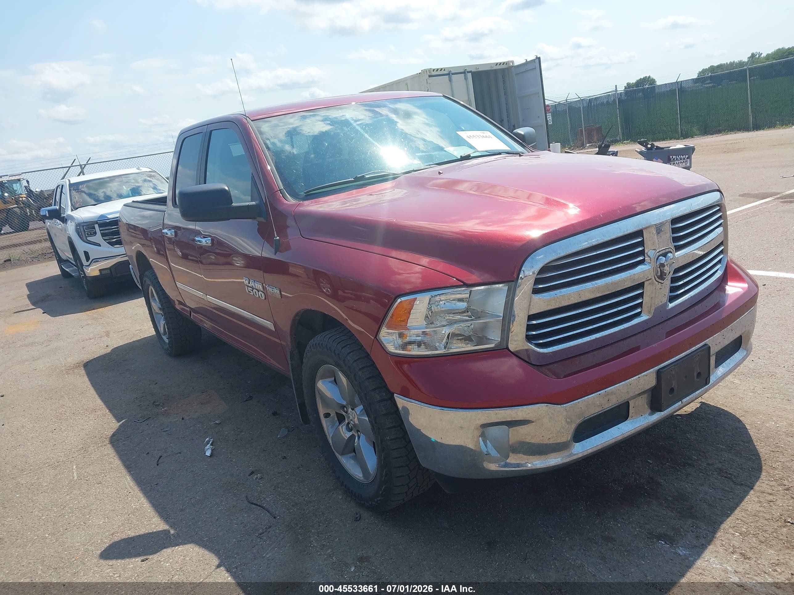 2014 Ram 1500 Big Horn Red vin: 1C6RR7GT7ES169764