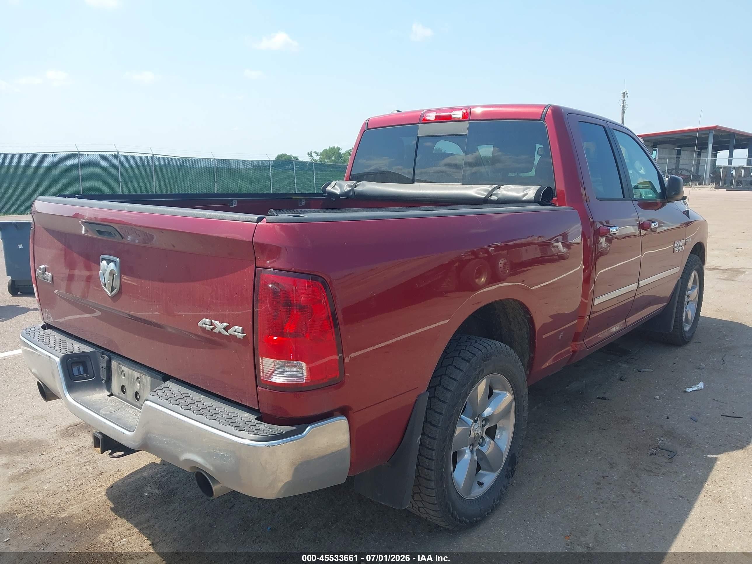 2014 Ram 1500 Big Horn Red vin: 1C6RR7GT7ES169764