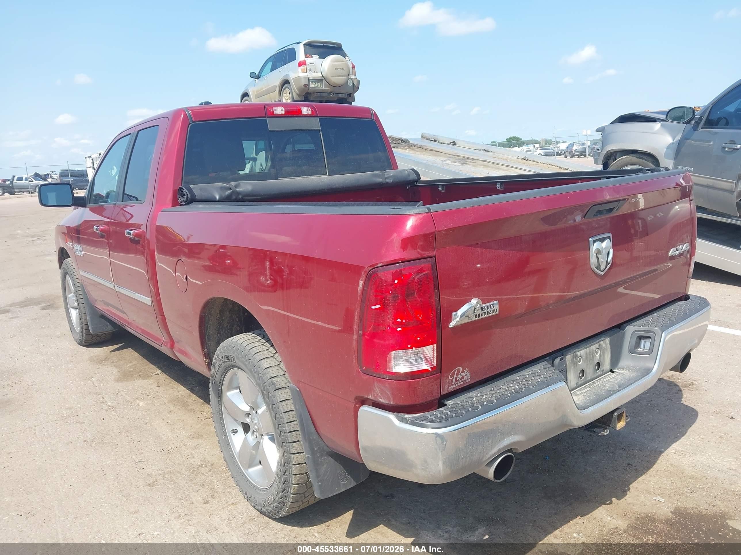 2014 Ram 1500 Big Horn Red vin: 1C6RR7GT7ES169764