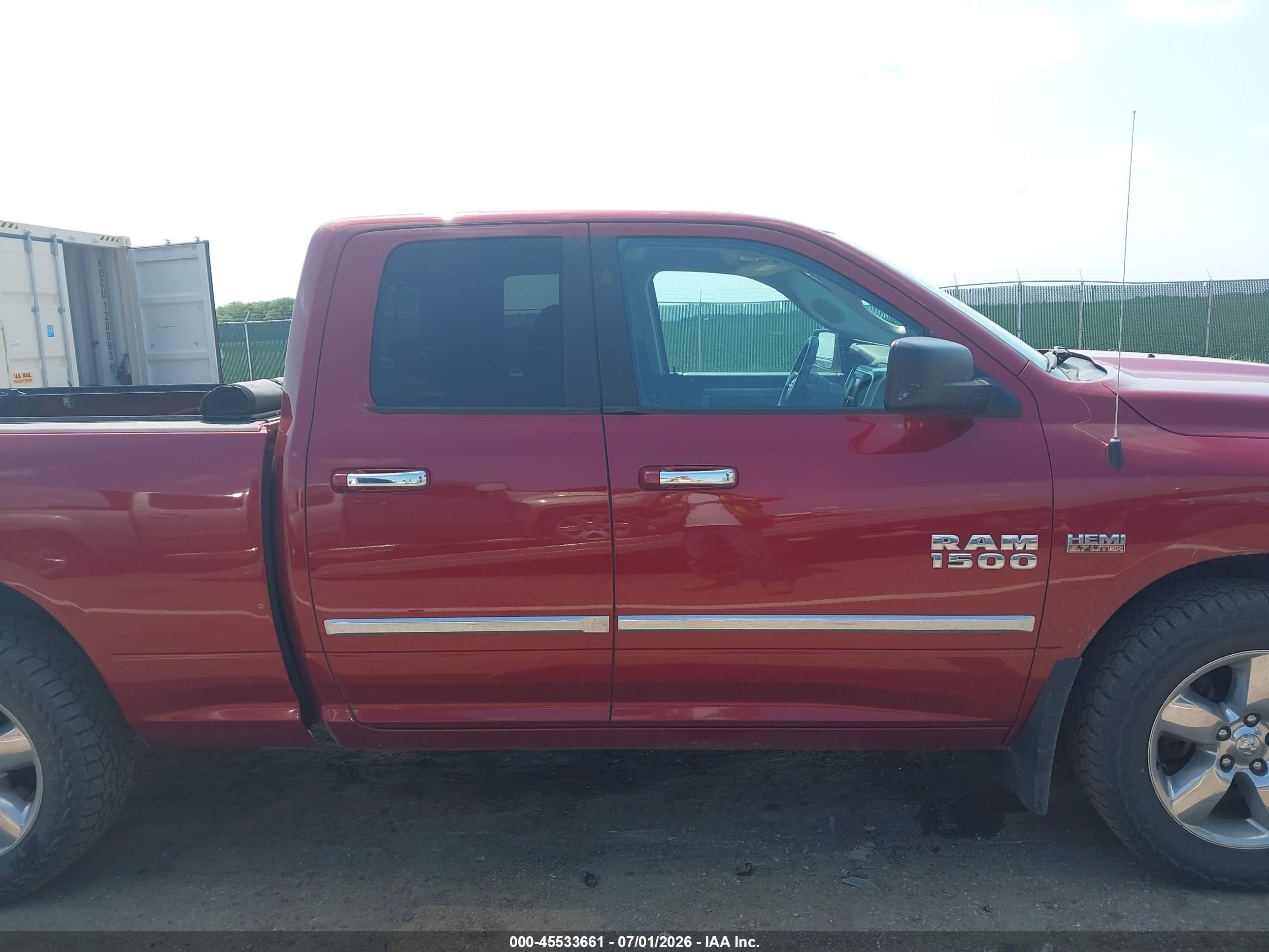2014 Ram 1500 Big Horn Red vin: 1C6RR7GT7ES169764