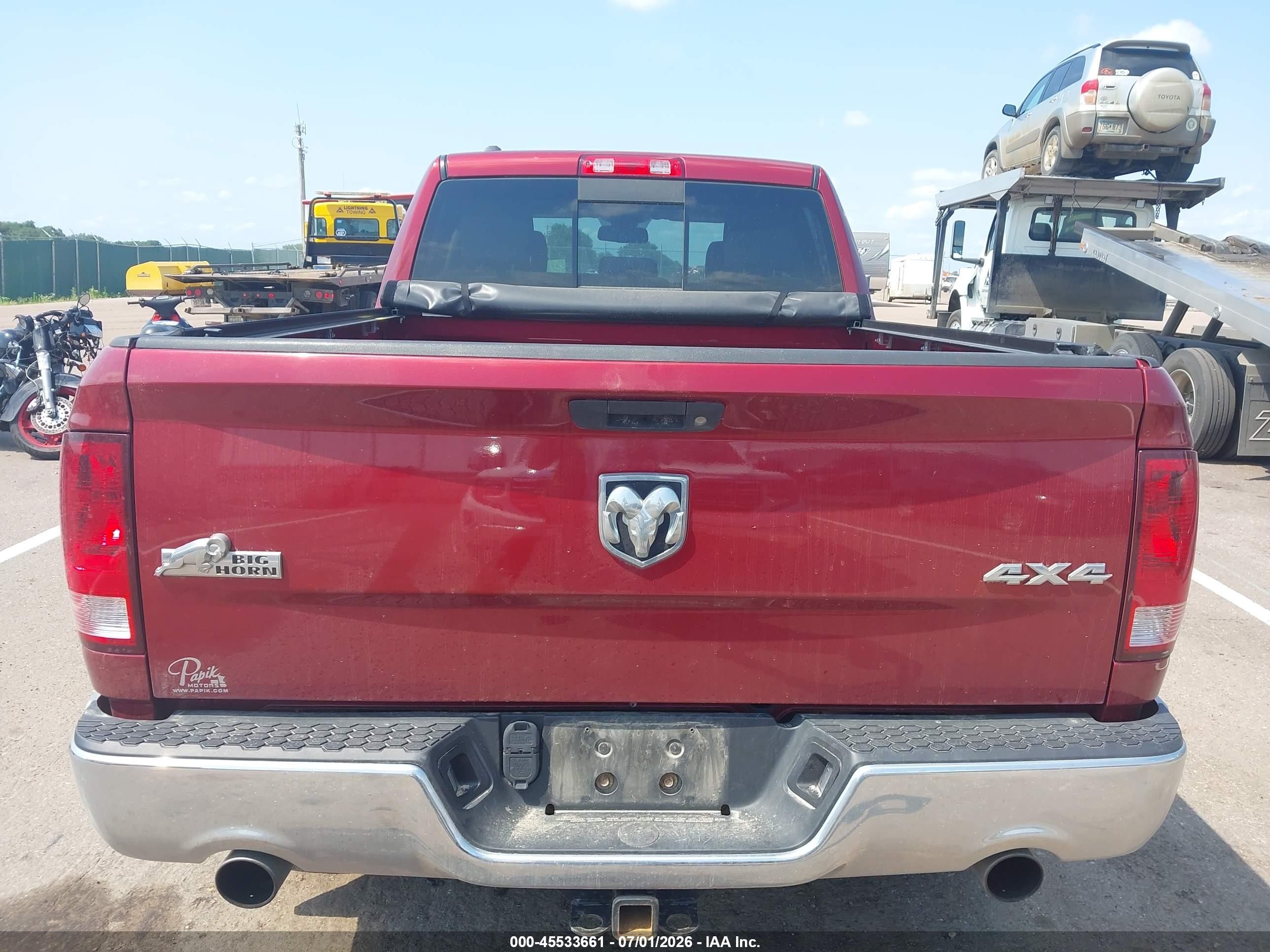 2014 Ram 1500 Big Horn Red vin: 1C6RR7GT7ES169764