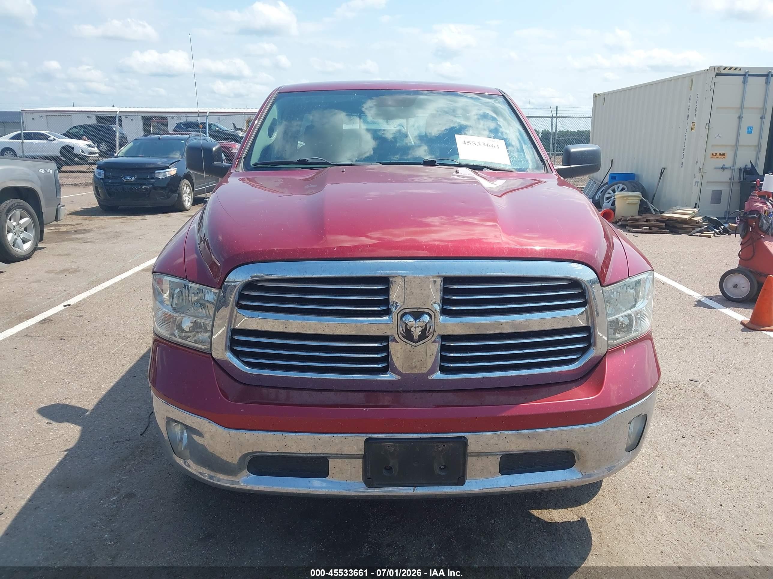 2014 Ram 1500 Big Horn Red vin: 1C6RR7GT7ES169764