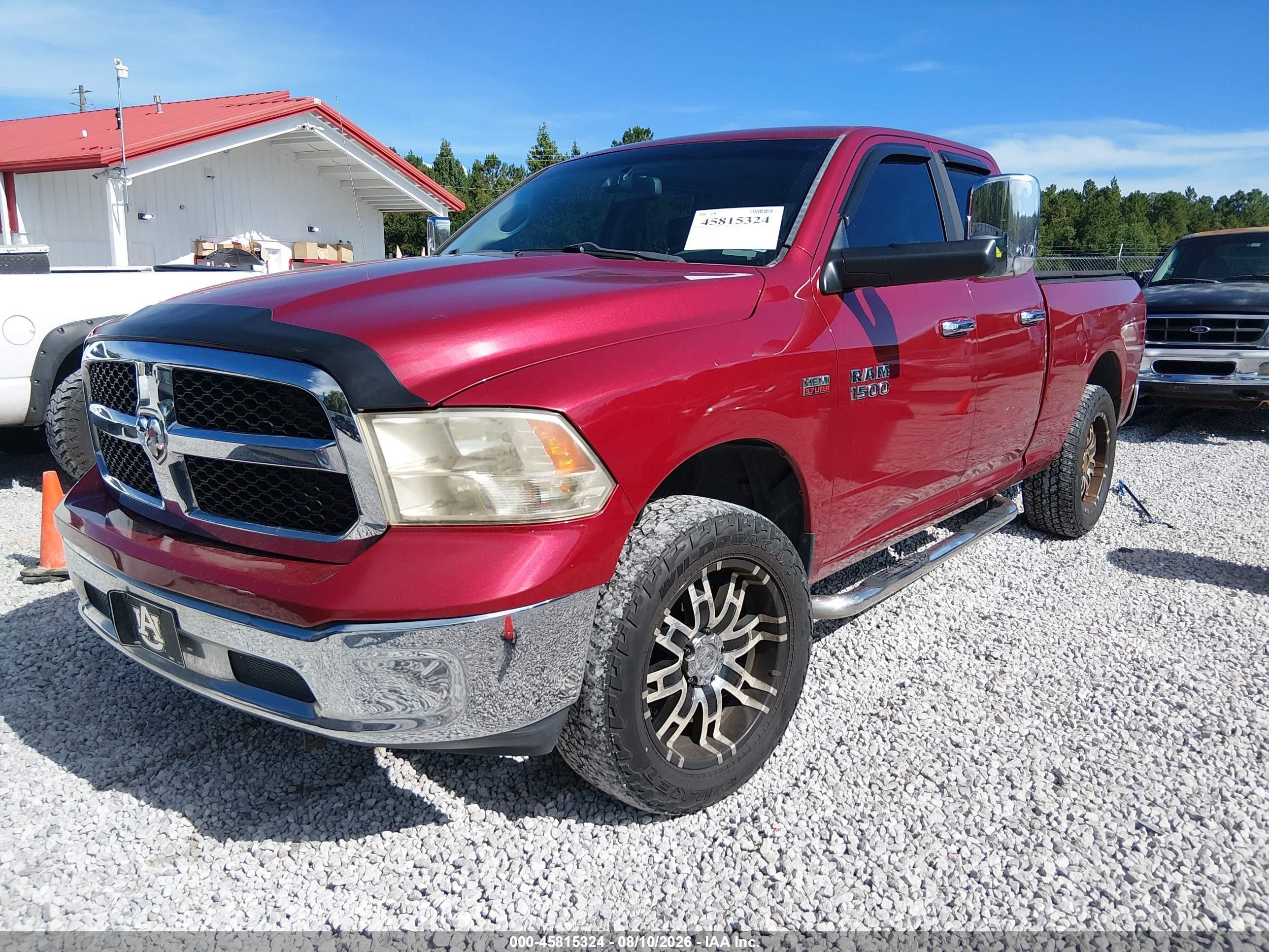 2014 Ram 1500 Slt Red vin: 1C6RR7GT7ES181428