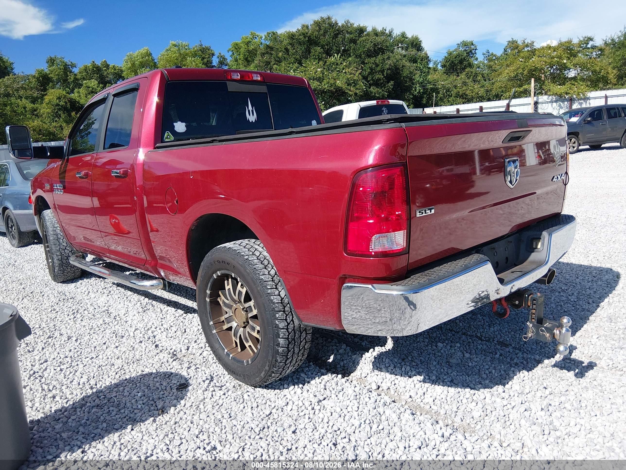 2014 Ram 1500 Slt Red vin: 1C6RR7GT7ES181428
