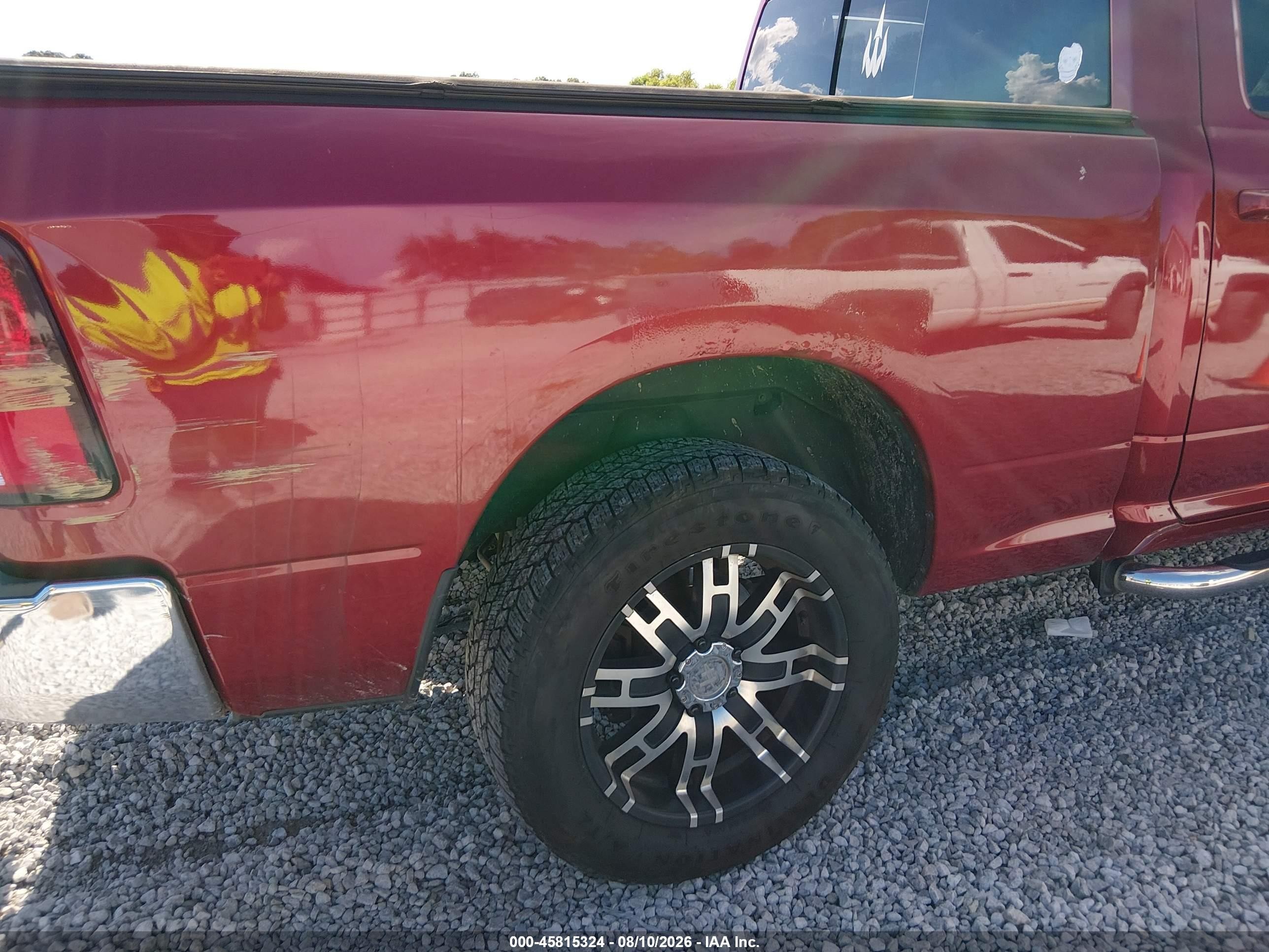 2014 Ram 1500 Slt Red vin: 1C6RR7GT7ES181428