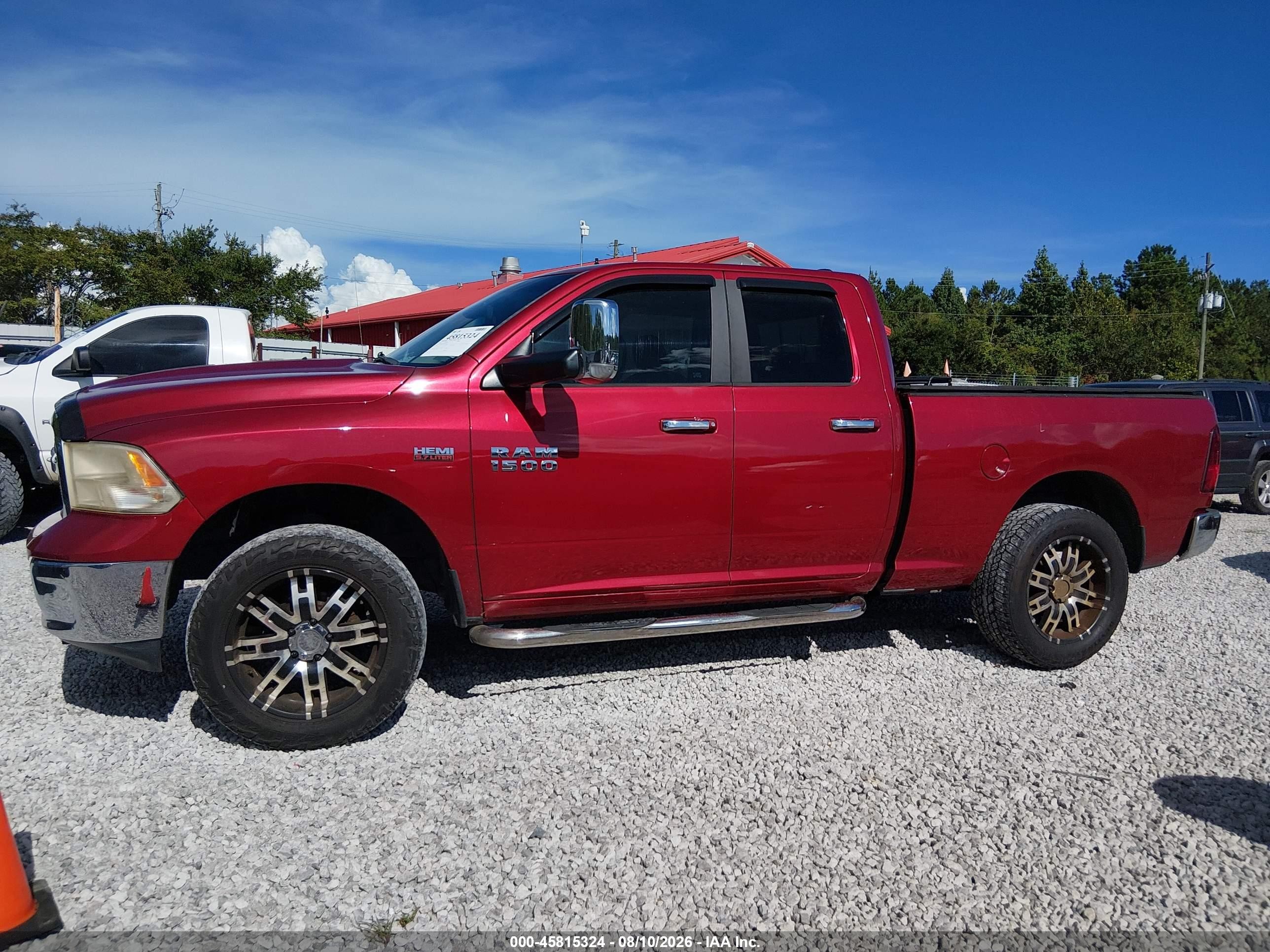 2014 Ram 1500 Slt Red vin: 1C6RR7GT7ES181428