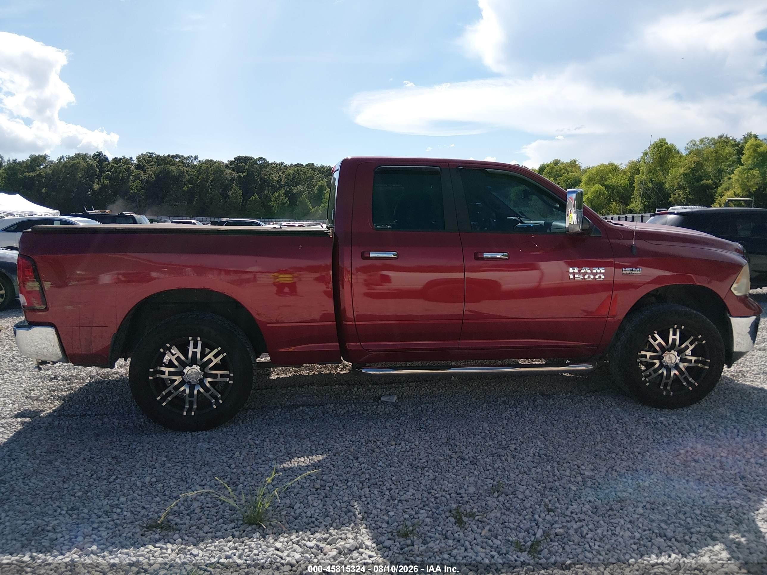 2014 Ram 1500 Slt Red vin: 1C6RR7GT7ES181428