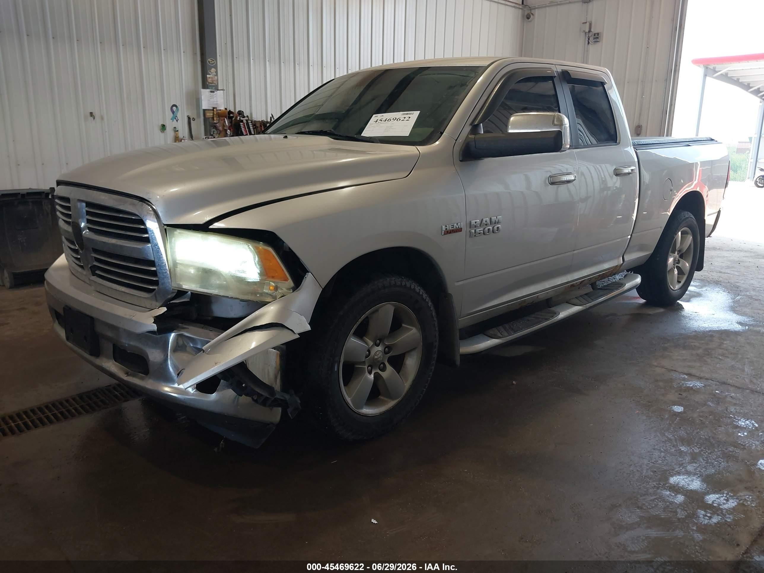 2014 Ram 1500 Big Horn Gray vin: 1C6RR7GT7ES443724