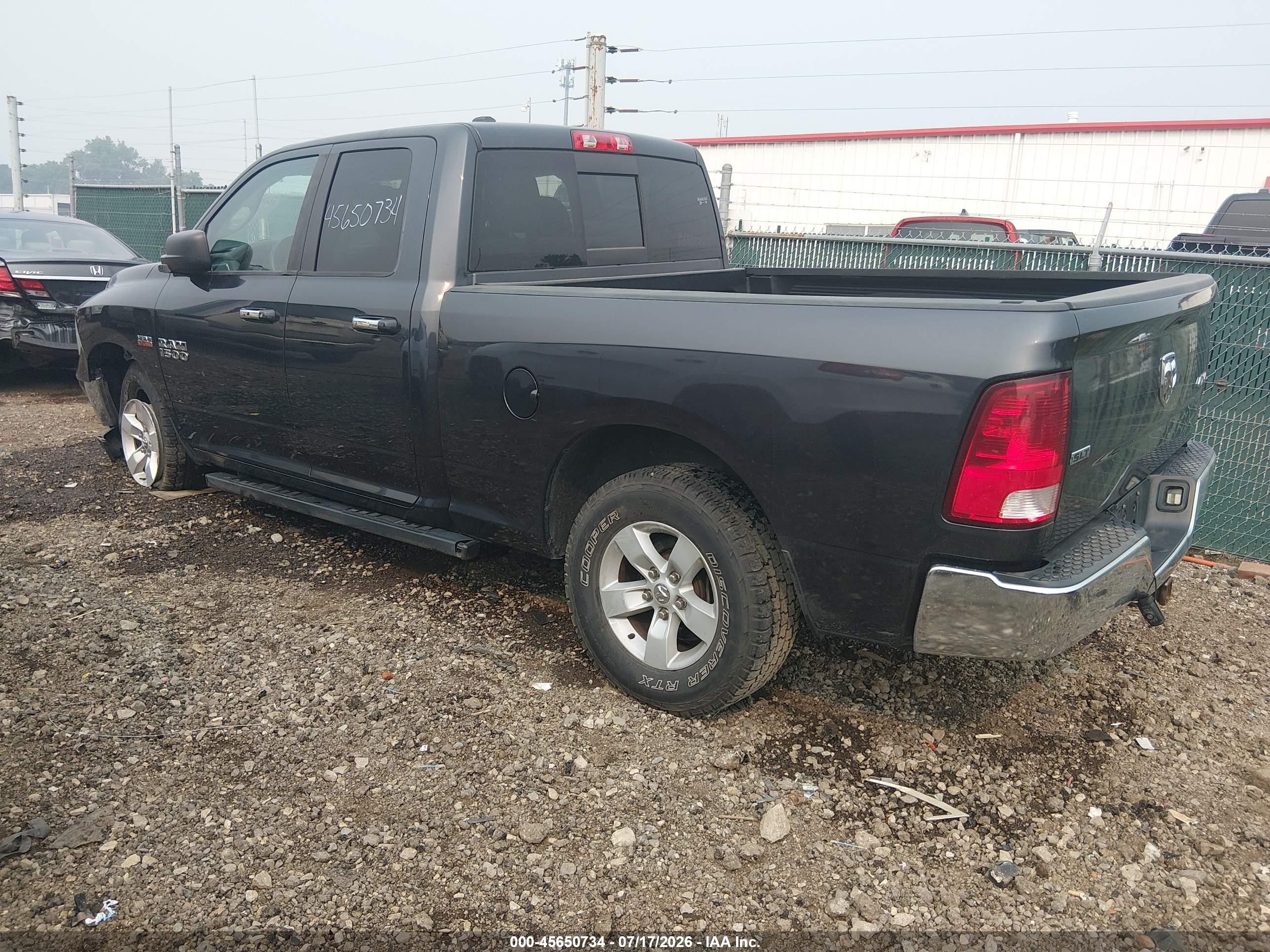 2014 Ram 1500 Slt Black vin: 1C6RR7GT7ES478859