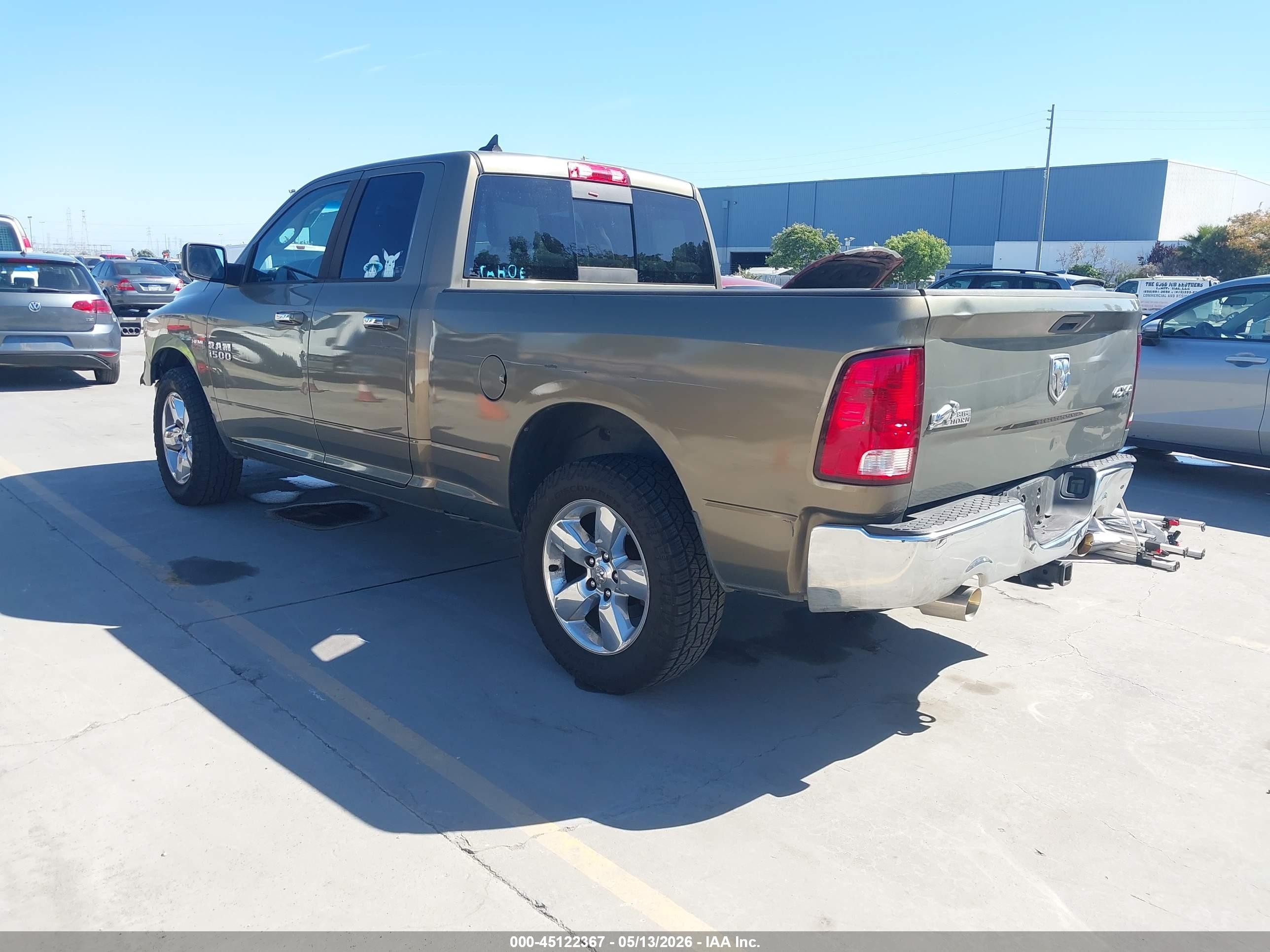 2013 Ram 1500 Big Horn Black vin: 1C6RR7GT8DS664697