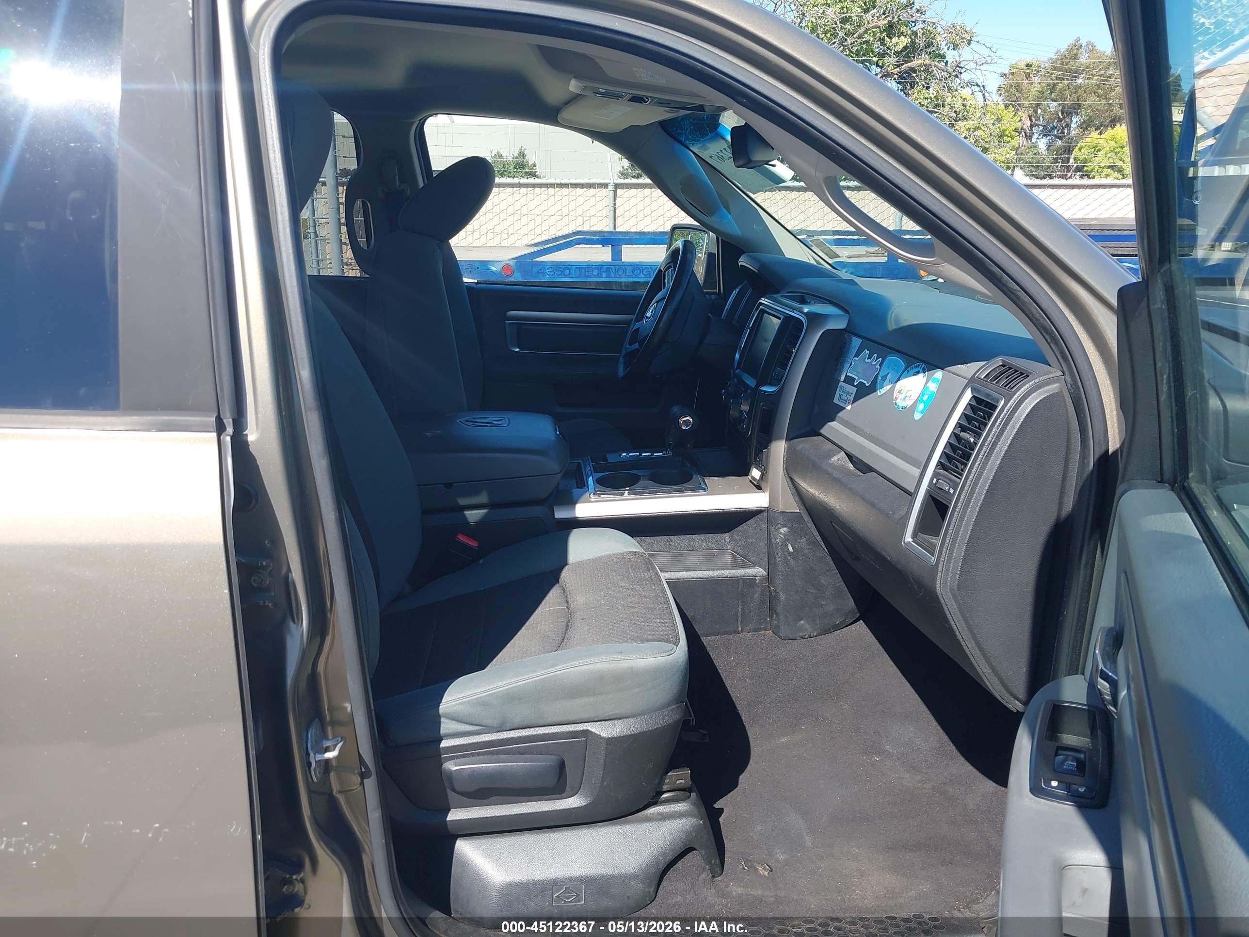 2013 Ram 1500 Big Horn Black vin: 1C6RR7GT8DS664697