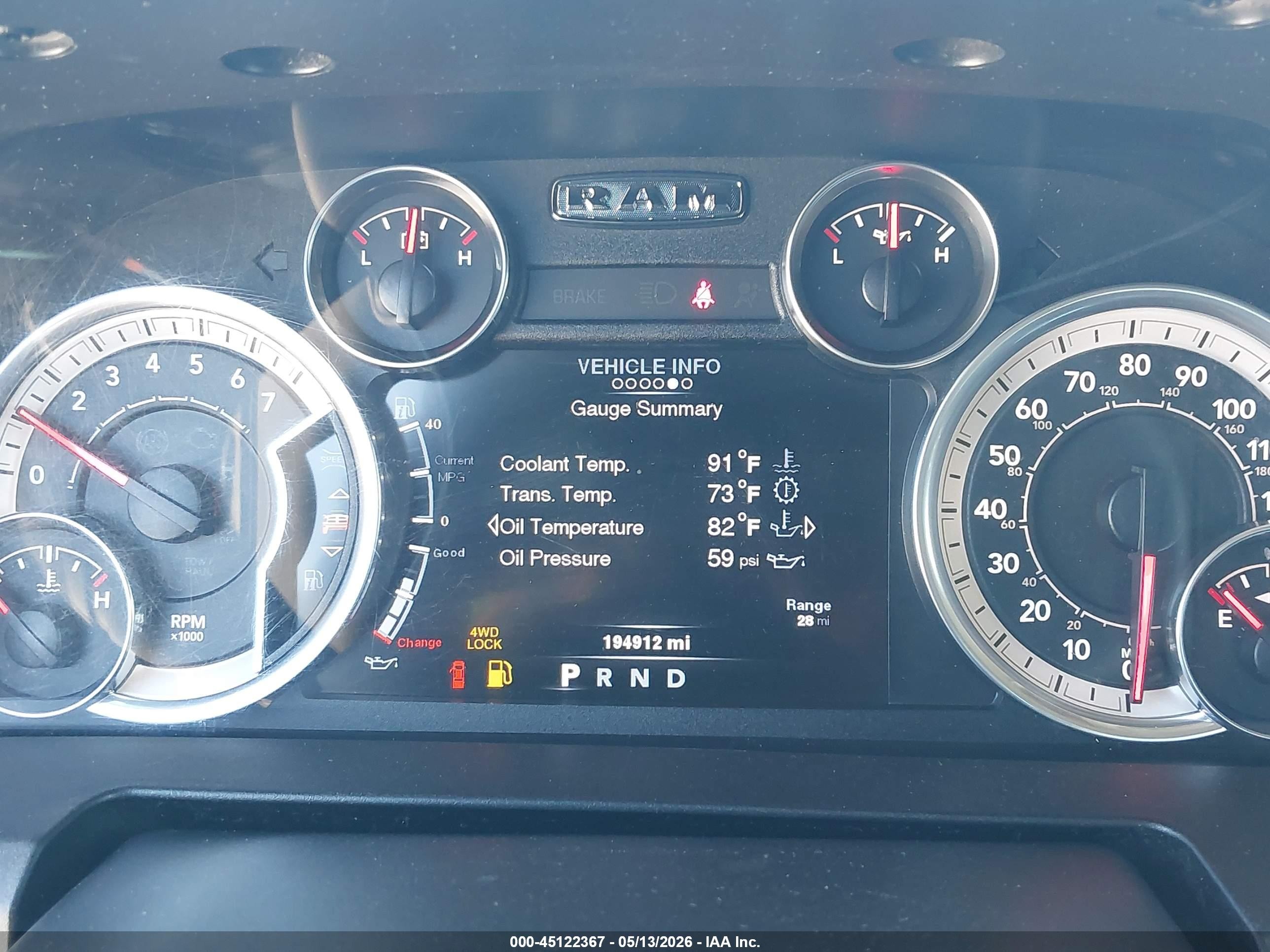 2013 Ram 1500 Big Horn Black vin: 1C6RR7GT8DS664697