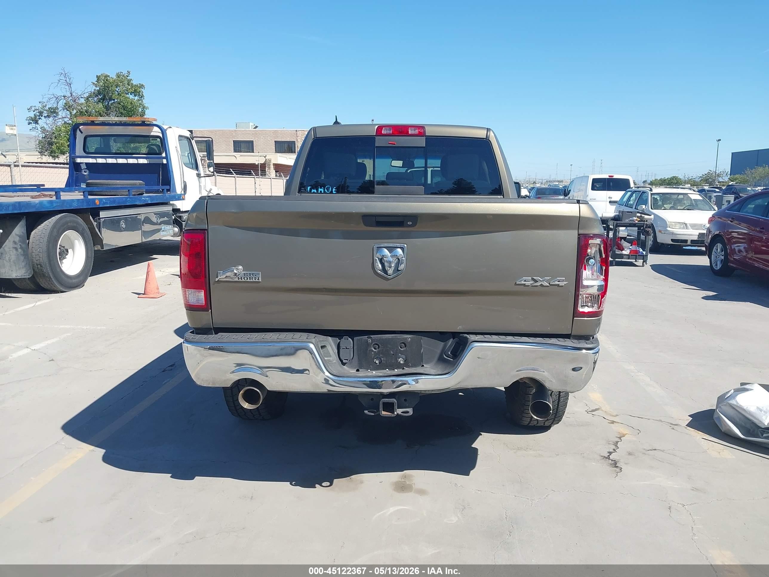2013 Ram 1500 Big Horn Black vin: 1C6RR7GT8DS664697